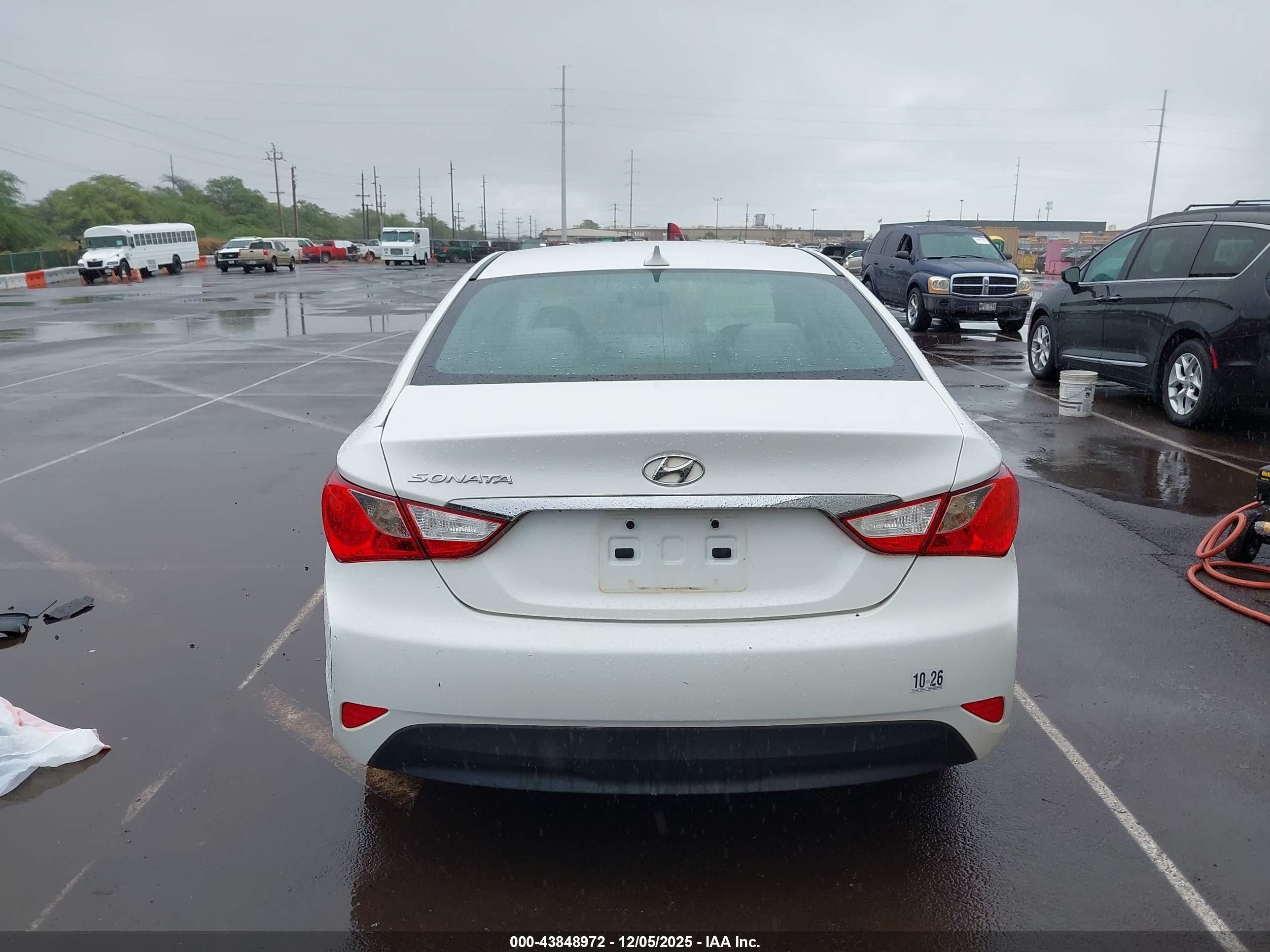 2014 Hyundai Sonata Gls Белый vin: 5NPEB4AC3EH887930