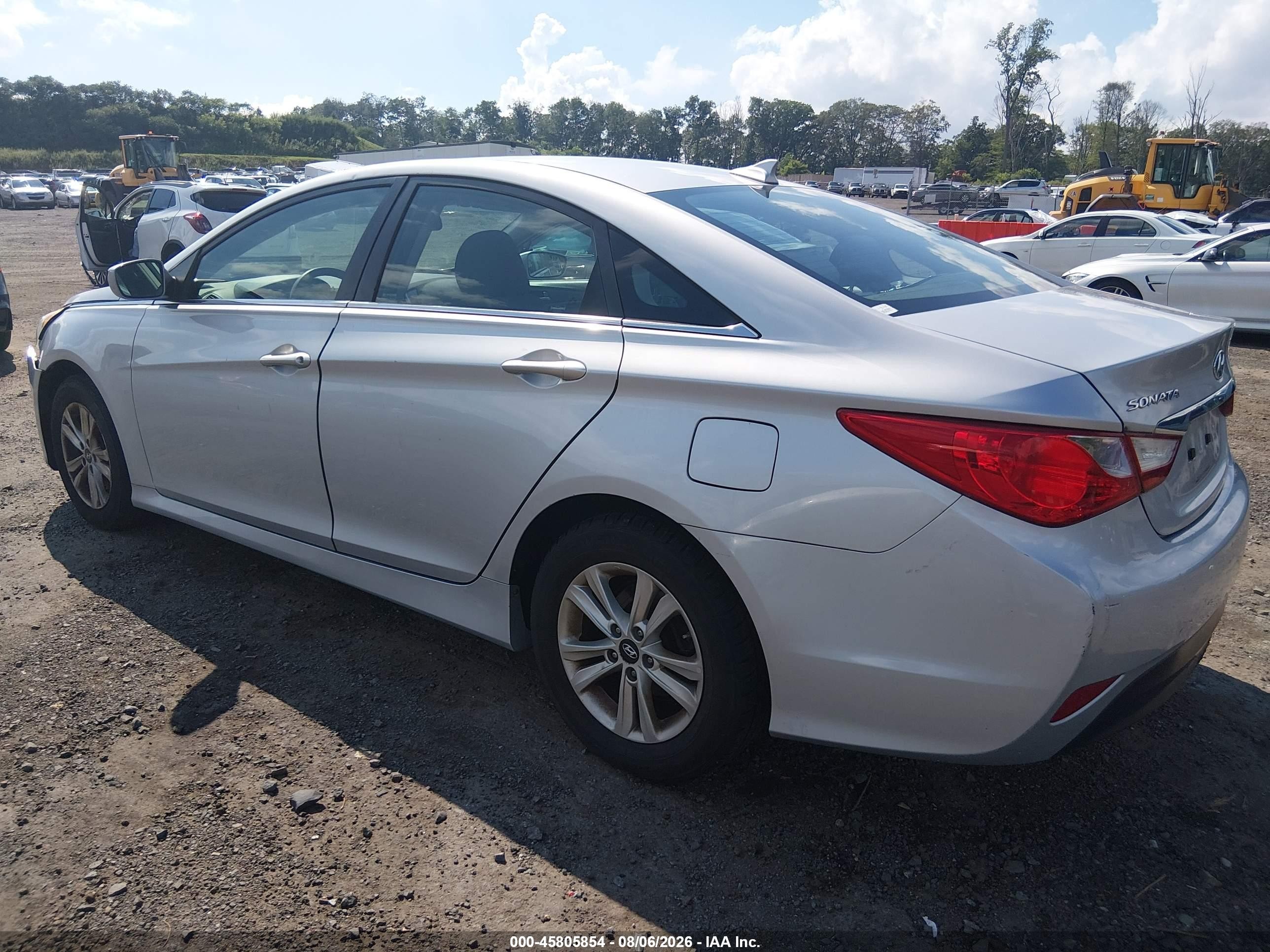 2014 Hyundai Sonata Gls Silver vin: 5NPEB4AC3EH890858