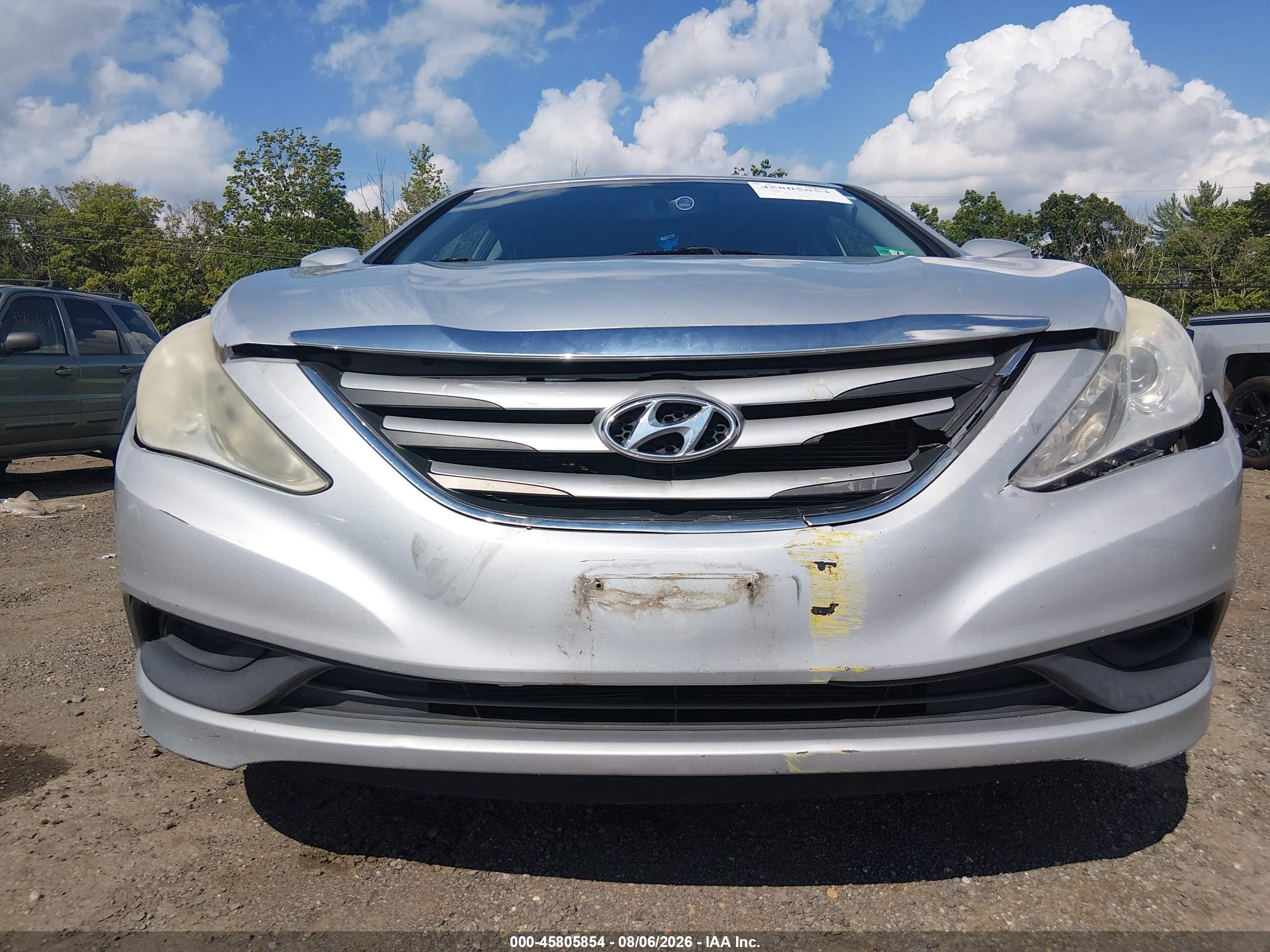 2014 Hyundai Sonata Gls Silver vin: 5NPEB4AC3EH890858