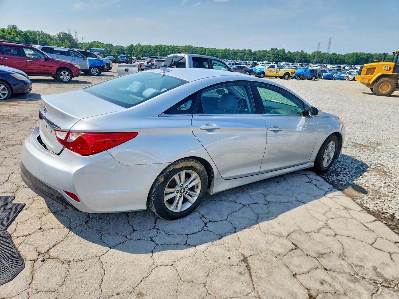 2014 Hyundai Sonata Gls Silver vin: 5NPEB4AC3EH891380
