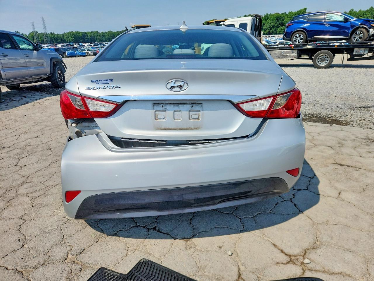 2014 Hyundai Sonata Gls Silver vin: 5NPEB4AC3EH891380
