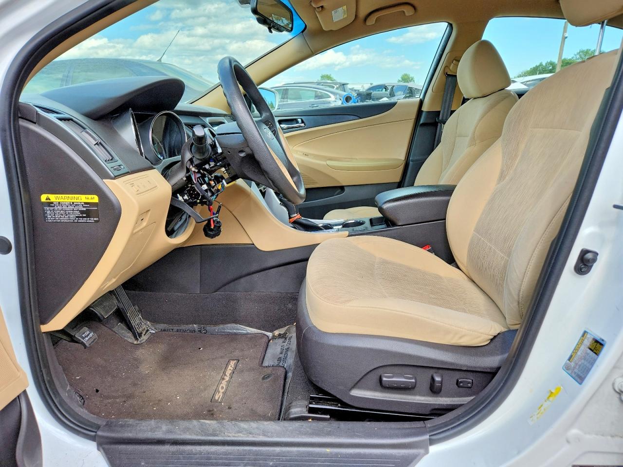 2014 Hyundai Sonata Gls Белый vin: 5NPEB4AC3EH891475