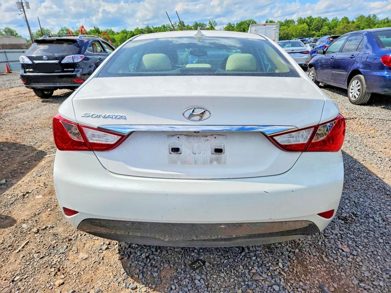 2014 Hyundai Sonata Gls Белый vin: 5NPEB4AC3EH891475