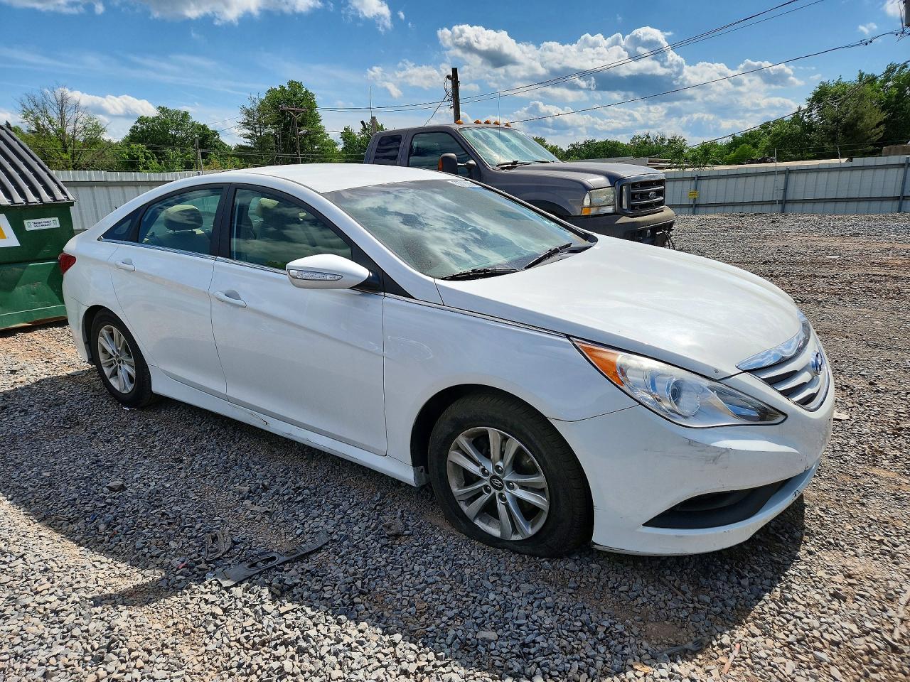 2014 Hyundai Sonata Gls Белый vin: 5NPEB4AC3EH891475