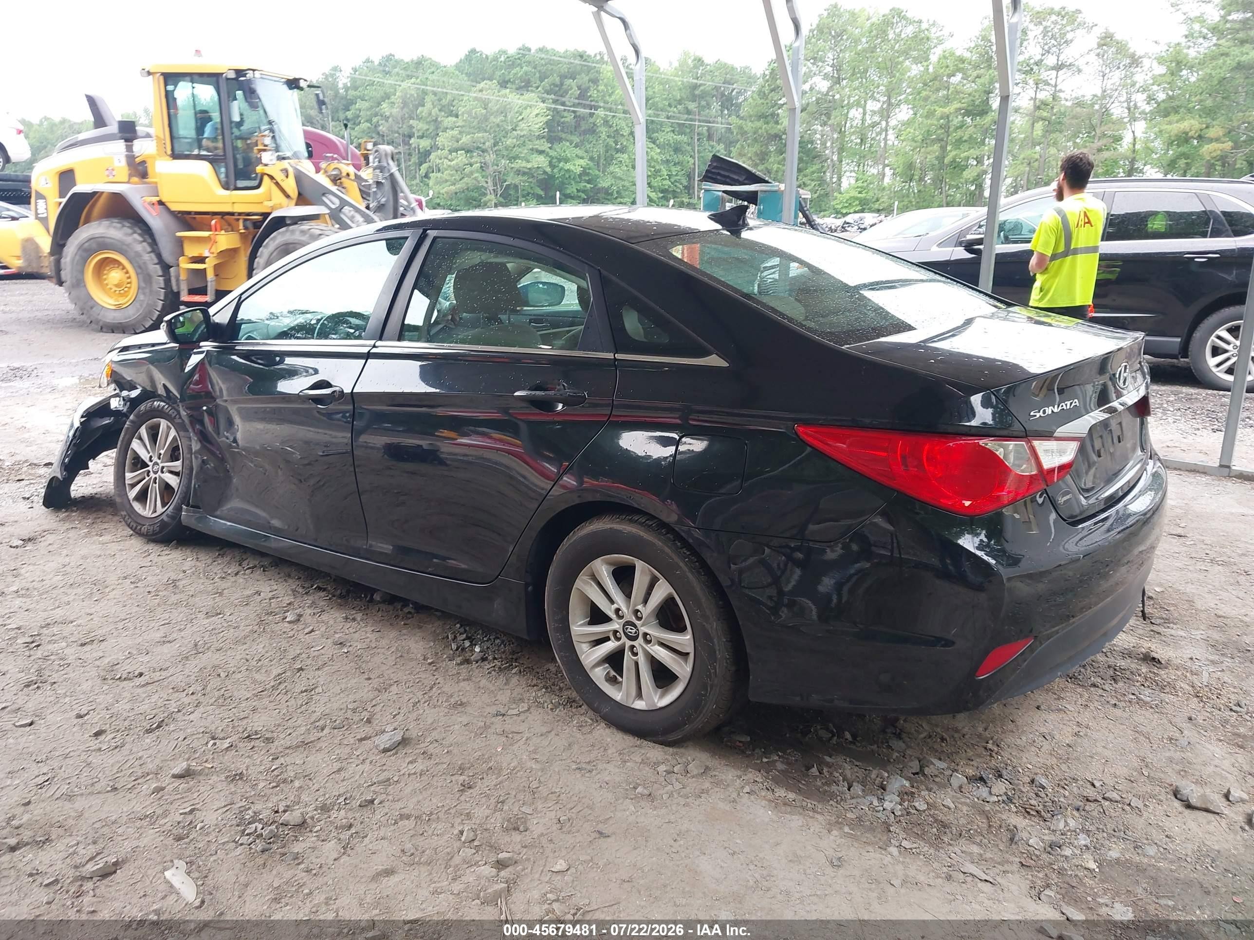 2014 Hyundai Sonata Gls Черный vin: 5NPEB4AC3EH894084