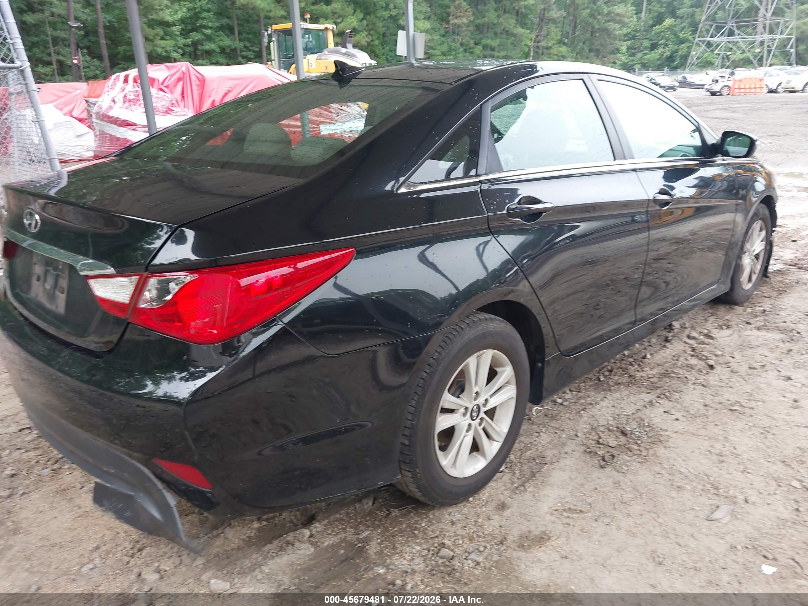 2014 Hyundai Sonata Gls Черный vin: 5NPEB4AC3EH894084