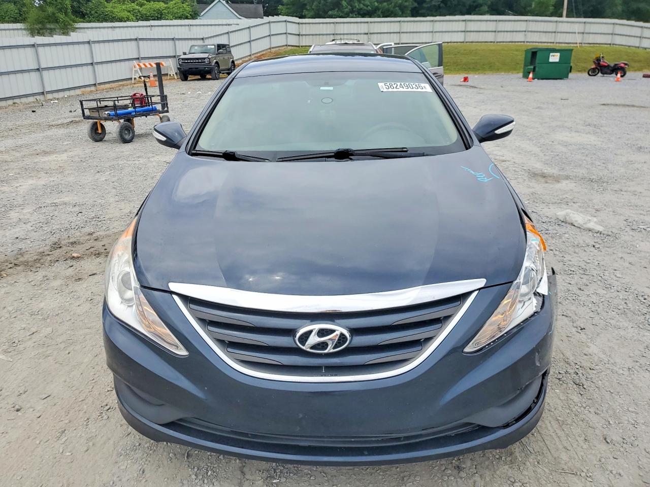 2014 Hyundai Sonata Gls Blue vin: 5NPEB4AC3EH896837