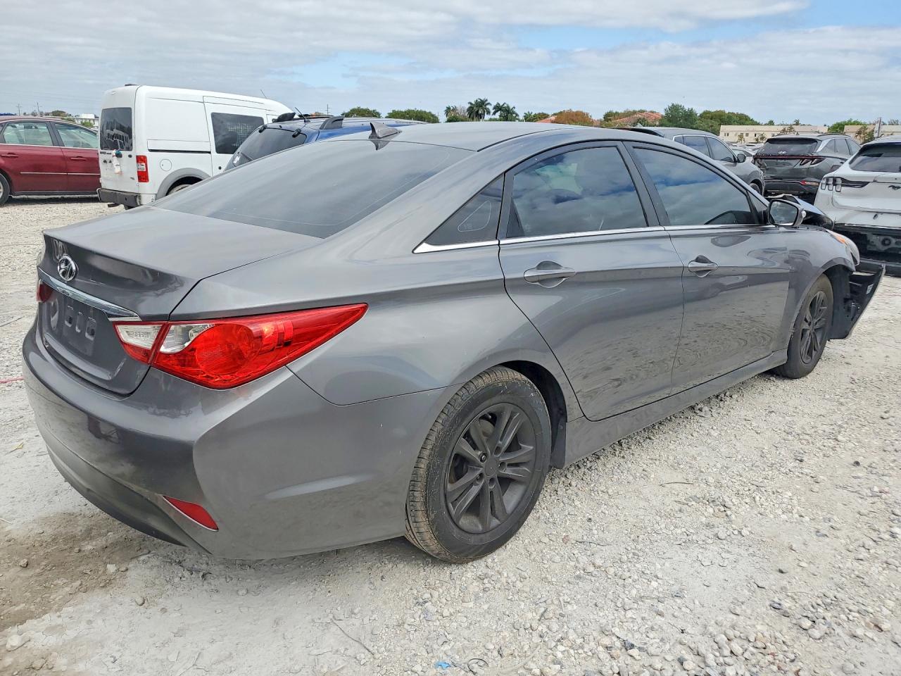2014 Hyundai Sonata Gls Gray vin: 5NPEB4AC3EH899446