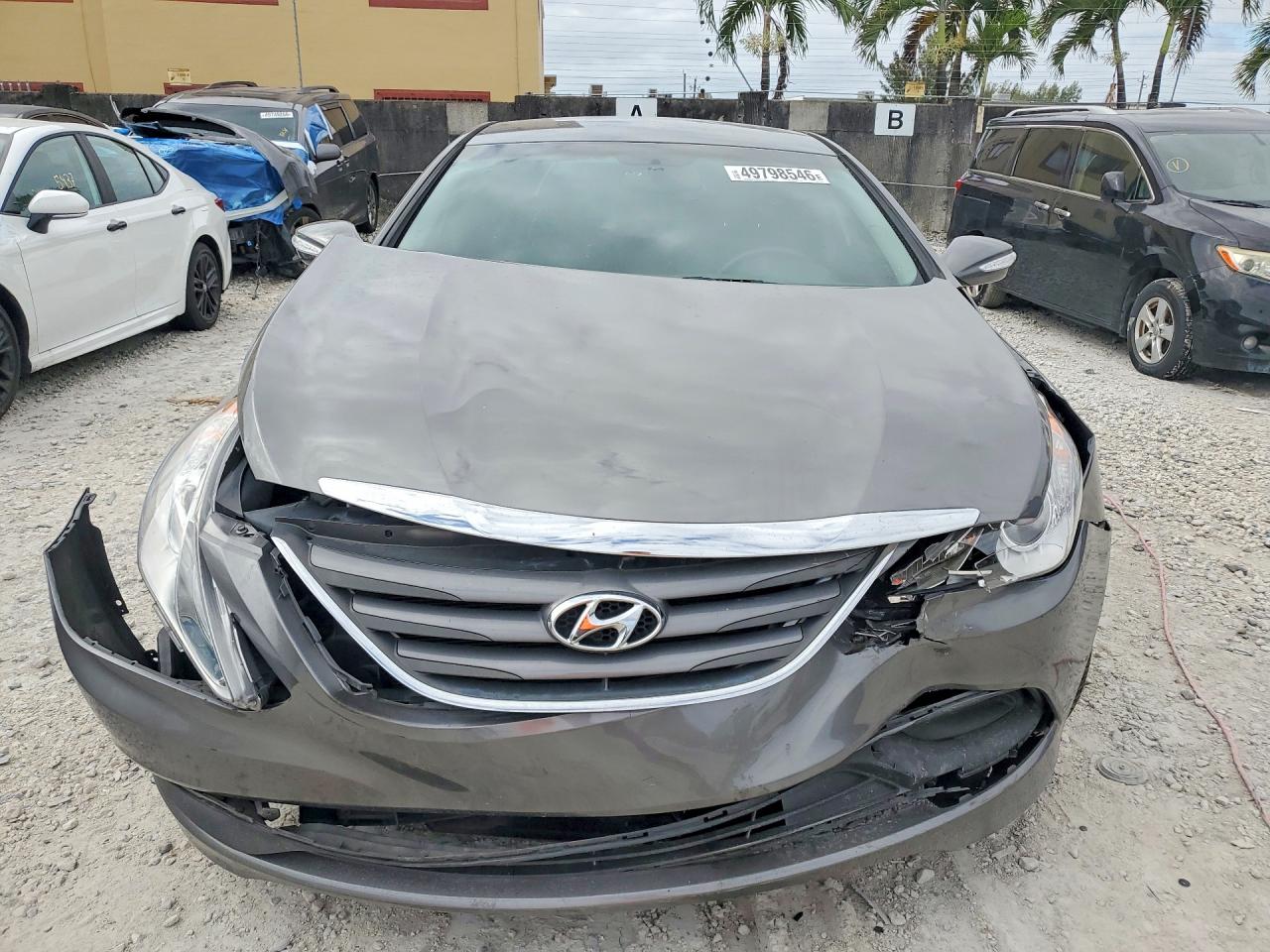 2014 Hyundai Sonata Gls Gray vin: 5NPEB4AC3EH899446