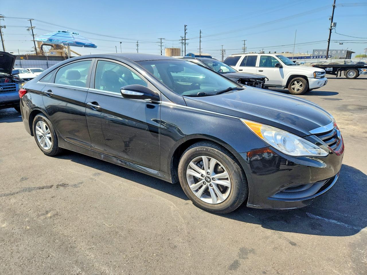 2014 Hyundai Sonata Gls Black vin: 5NPEB4AC3EH912728