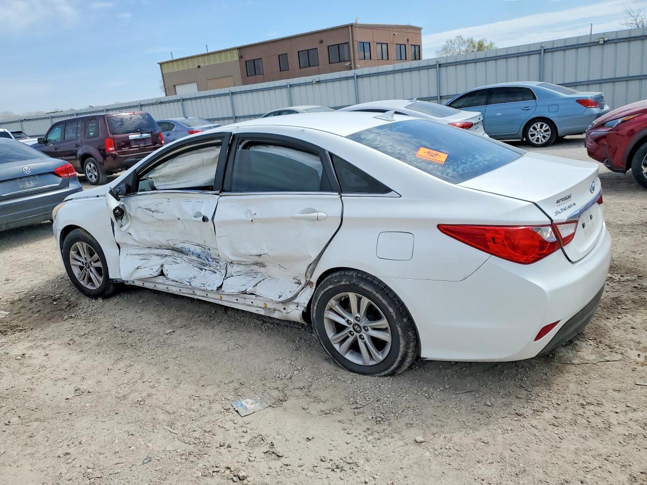 2014 Hyundai Sonata Gls White vin: 5NPEB4AC3EH916620