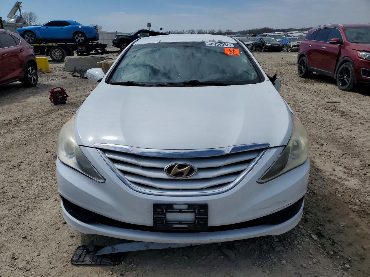 2014 Hyundai Sonata Gls White vin: 5NPEB4AC3EH916620