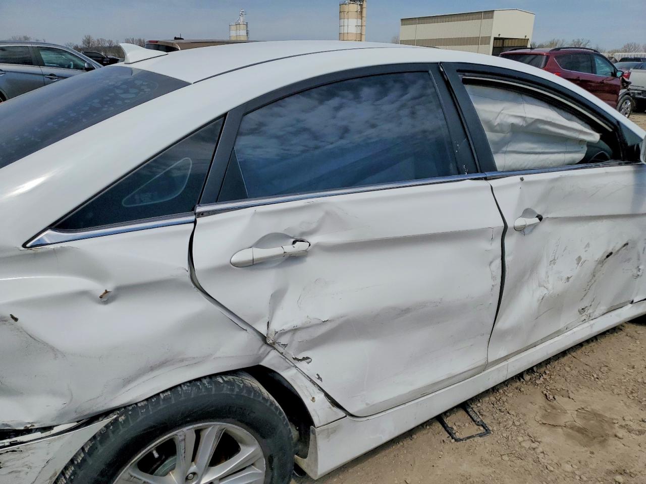 2014 Hyundai Sonata Gls White vin: 5NPEB4AC3EH916620