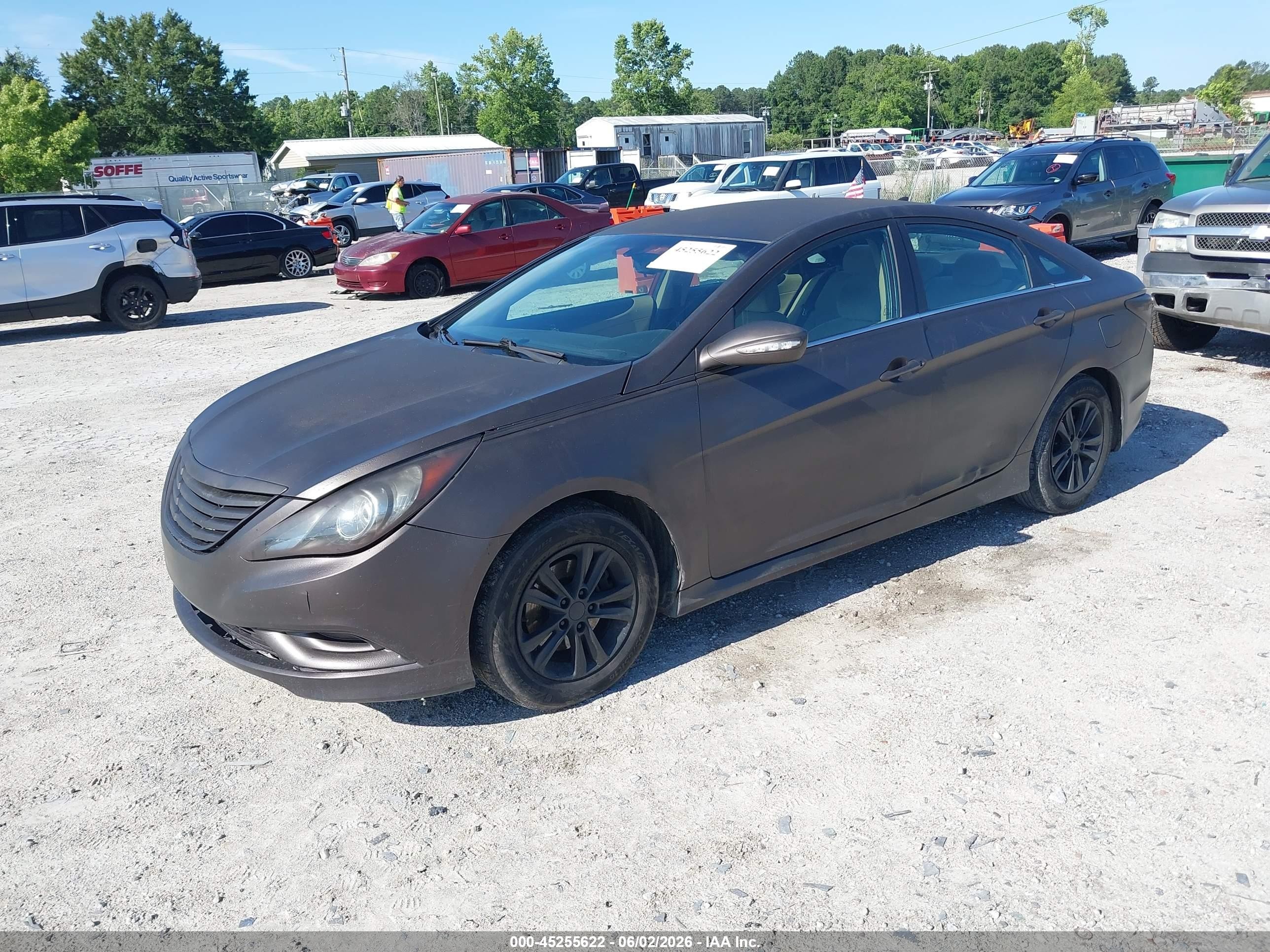 2014 Hyundai Sonata Gls Коричневый vin: 5NPEB4AC3EH946605
