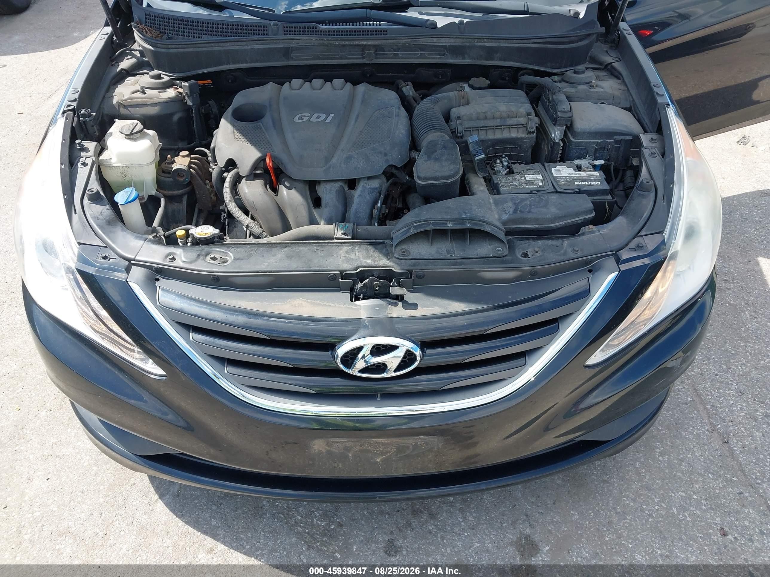 2014 Hyundai Sonata Gls Black vin: 5NPEB4AC3EH946913