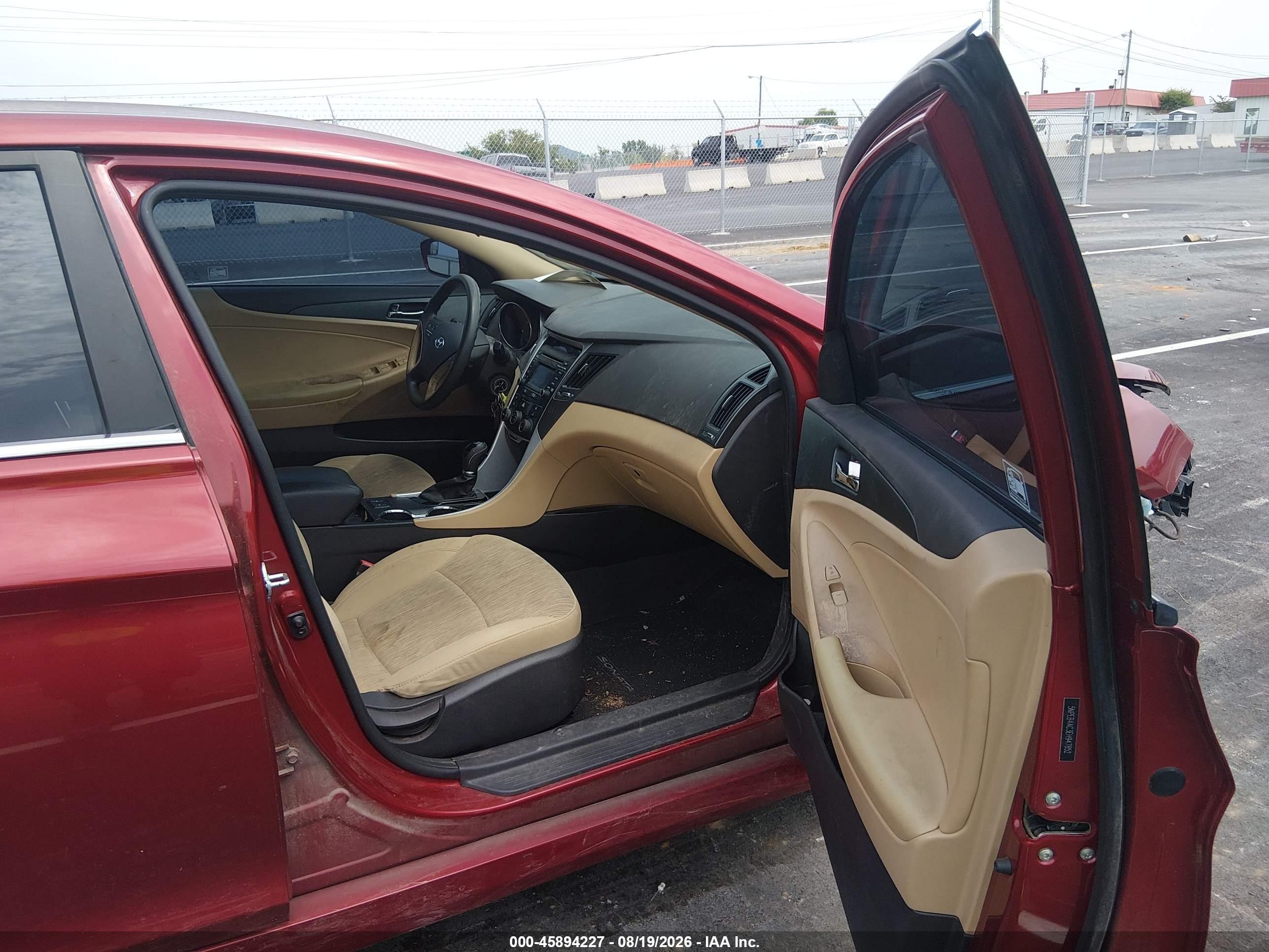 2014 Hyundai Sonata Gls Red vin: 5NPEB4AC3EH947852