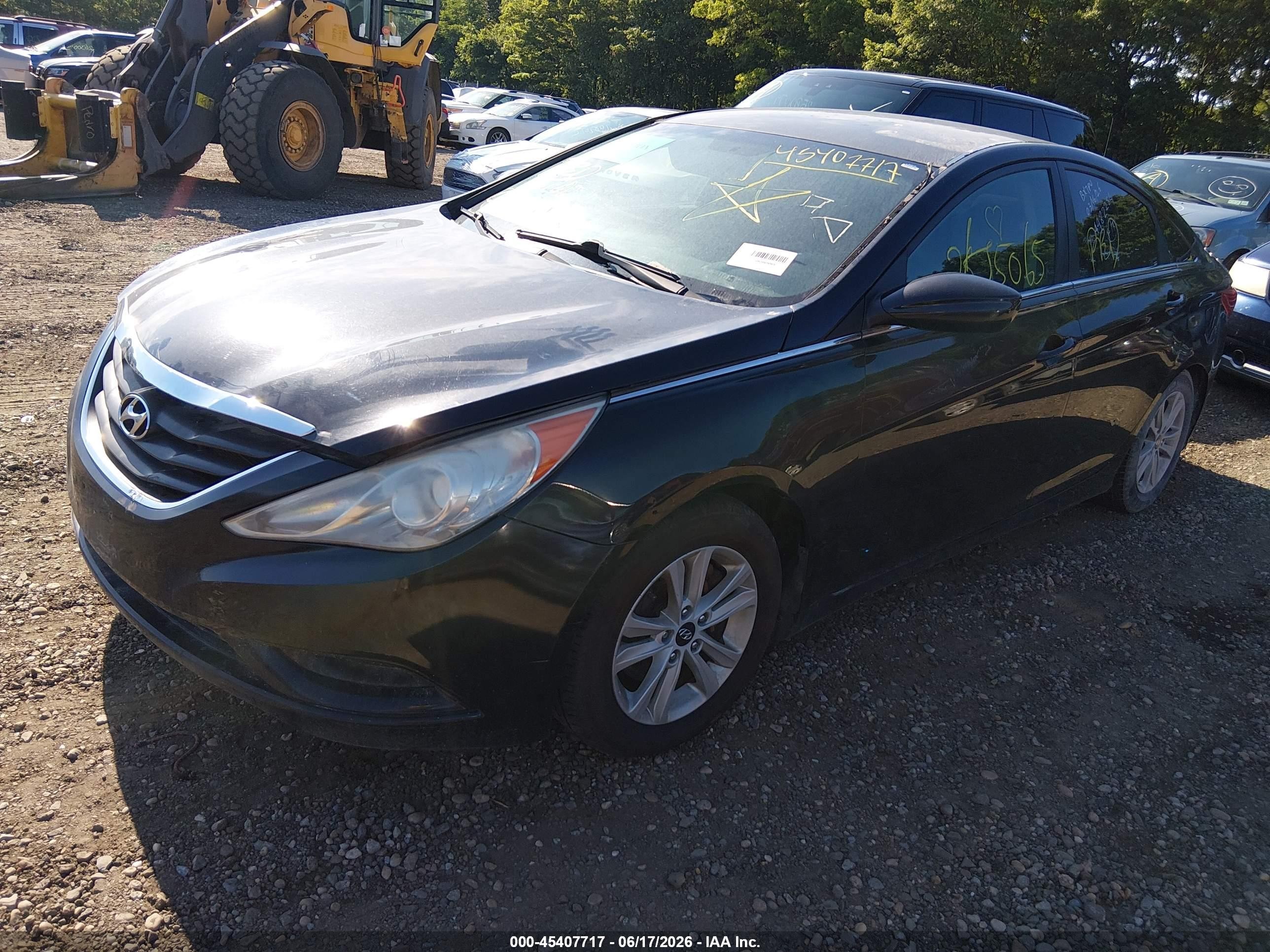 2011 Hyundai Sonata Gls Black vin: 5NPEB4AC4BH012979