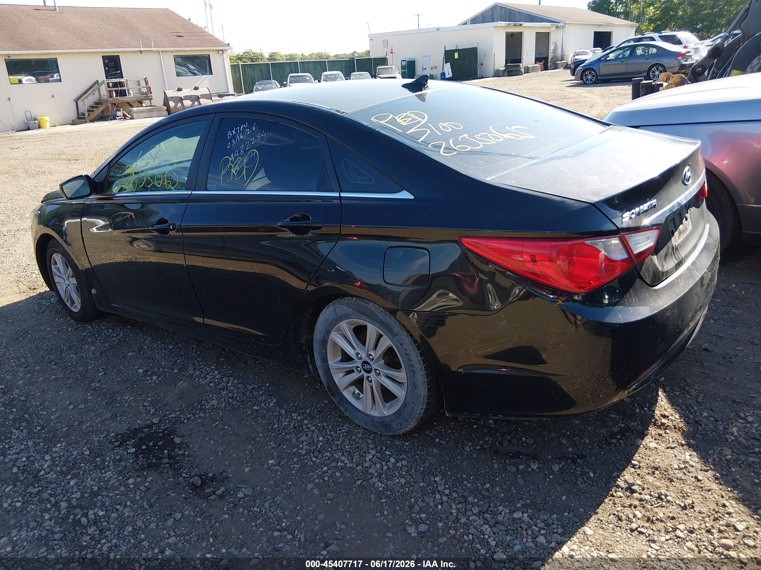 2011 Hyundai Sonata Gls Black vin: 5NPEB4AC4BH012979