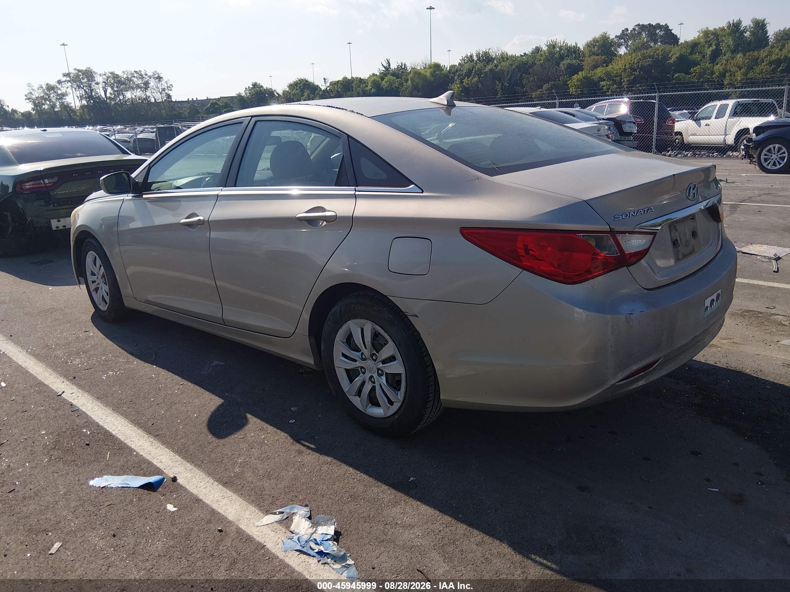 2011 Hyundai Sonata Gls Gold vin: 5NPEB4AC4BH063544