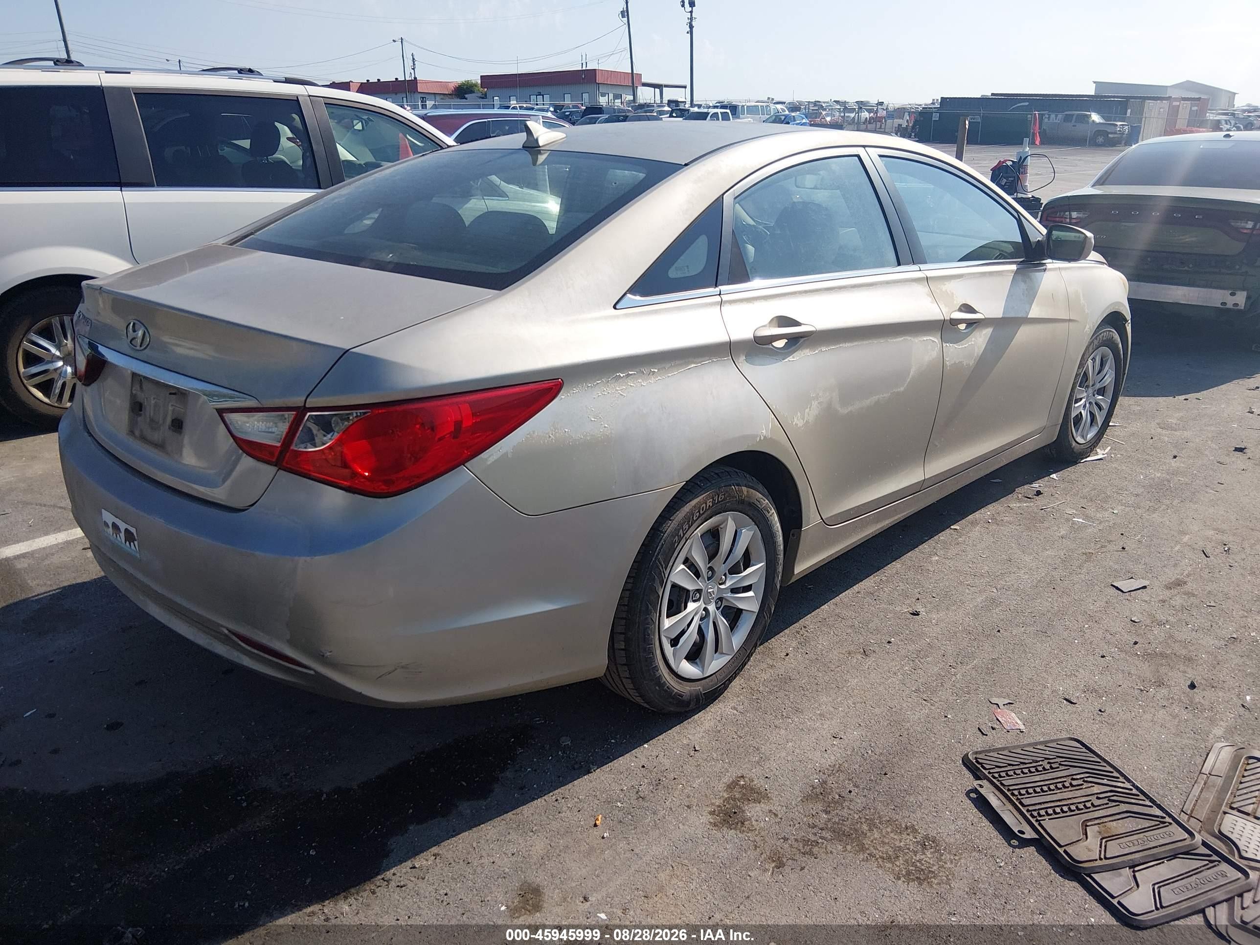 2011 Hyundai Sonata Gls Gold vin: 5NPEB4AC4BH063544