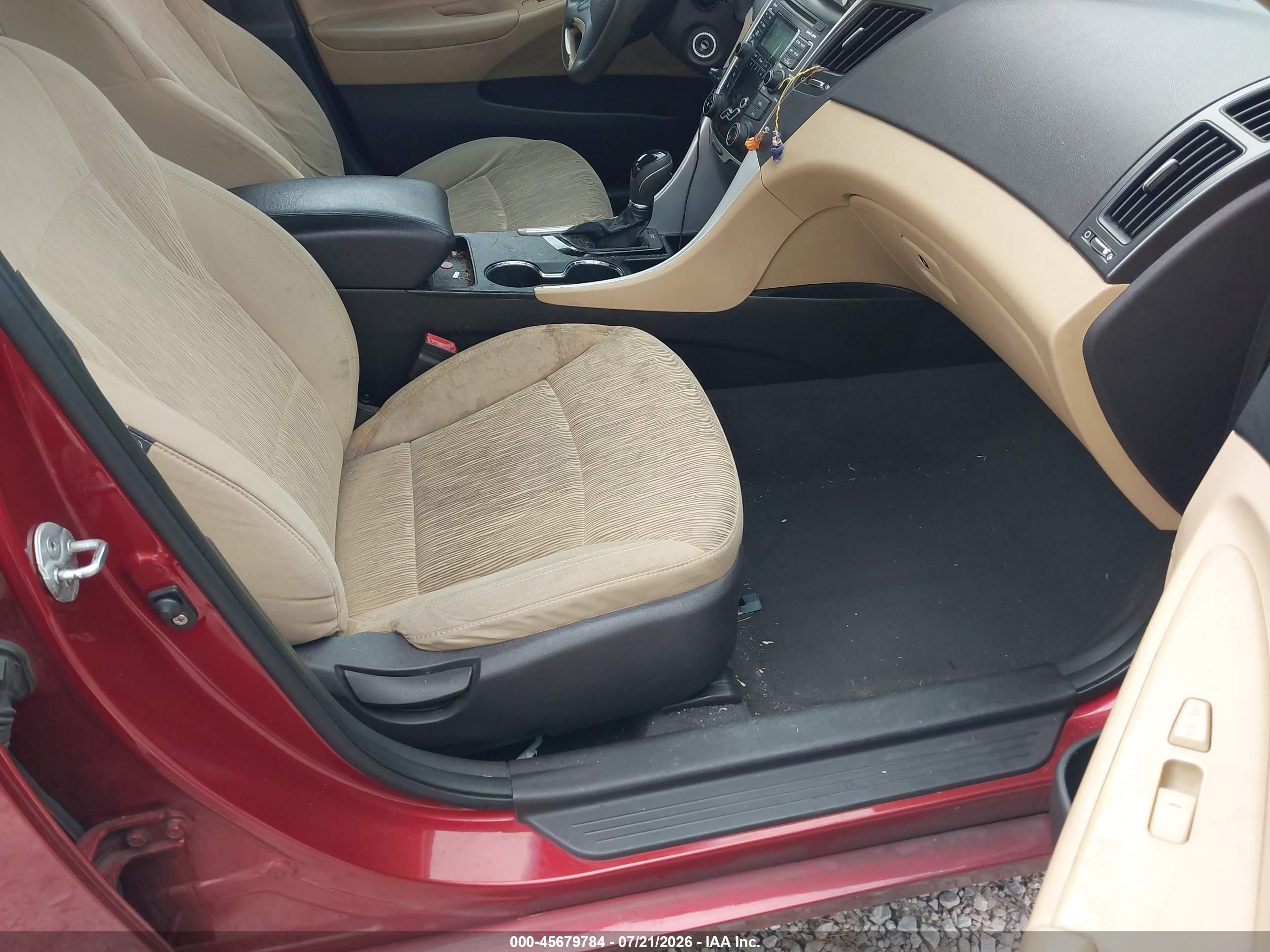 2011 Hyundai Sonata Gls Red vin: 5NPEB4AC4BH067268