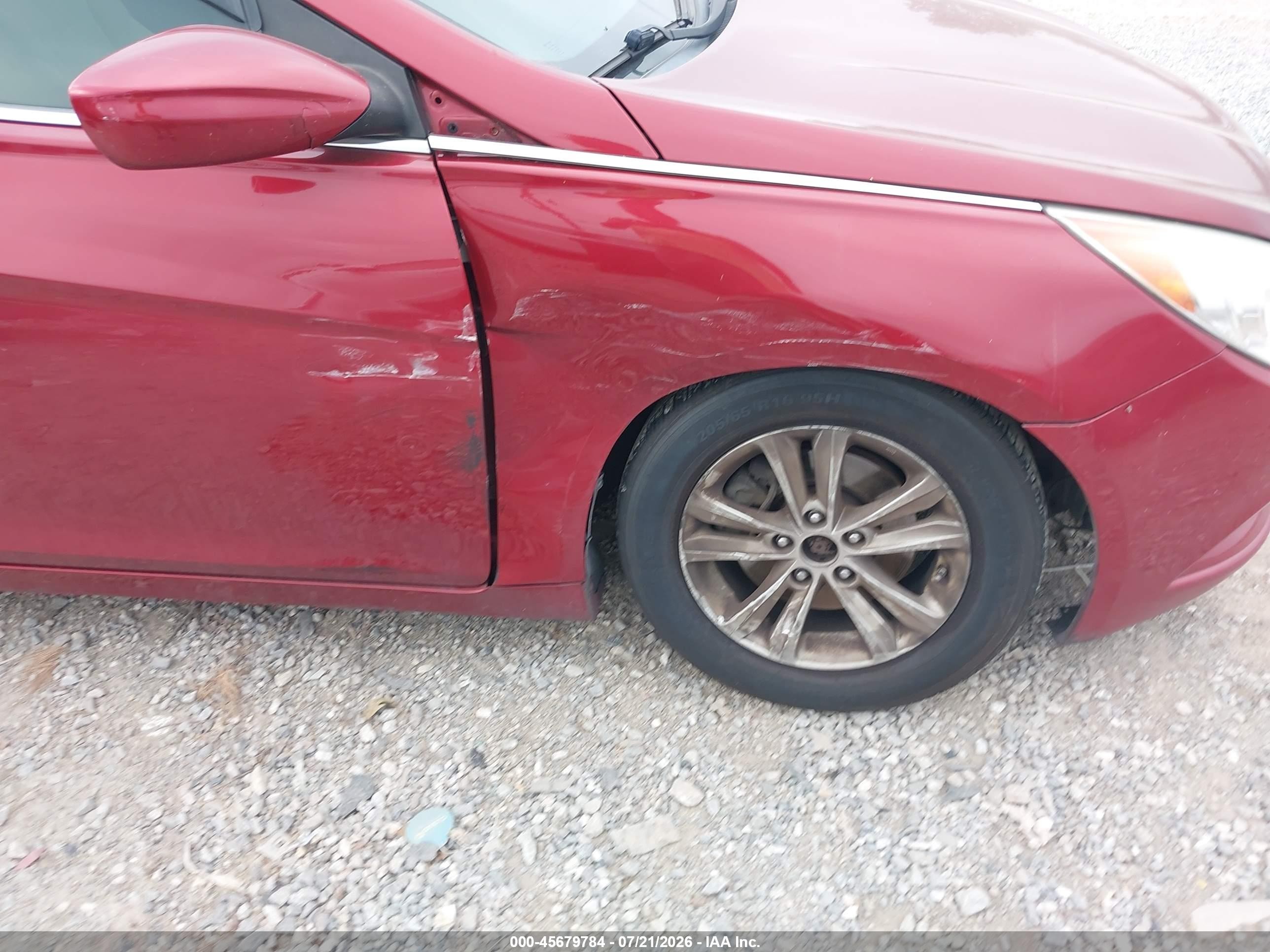 2011 Hyundai Sonata Gls Red vin: 5NPEB4AC4BH067268