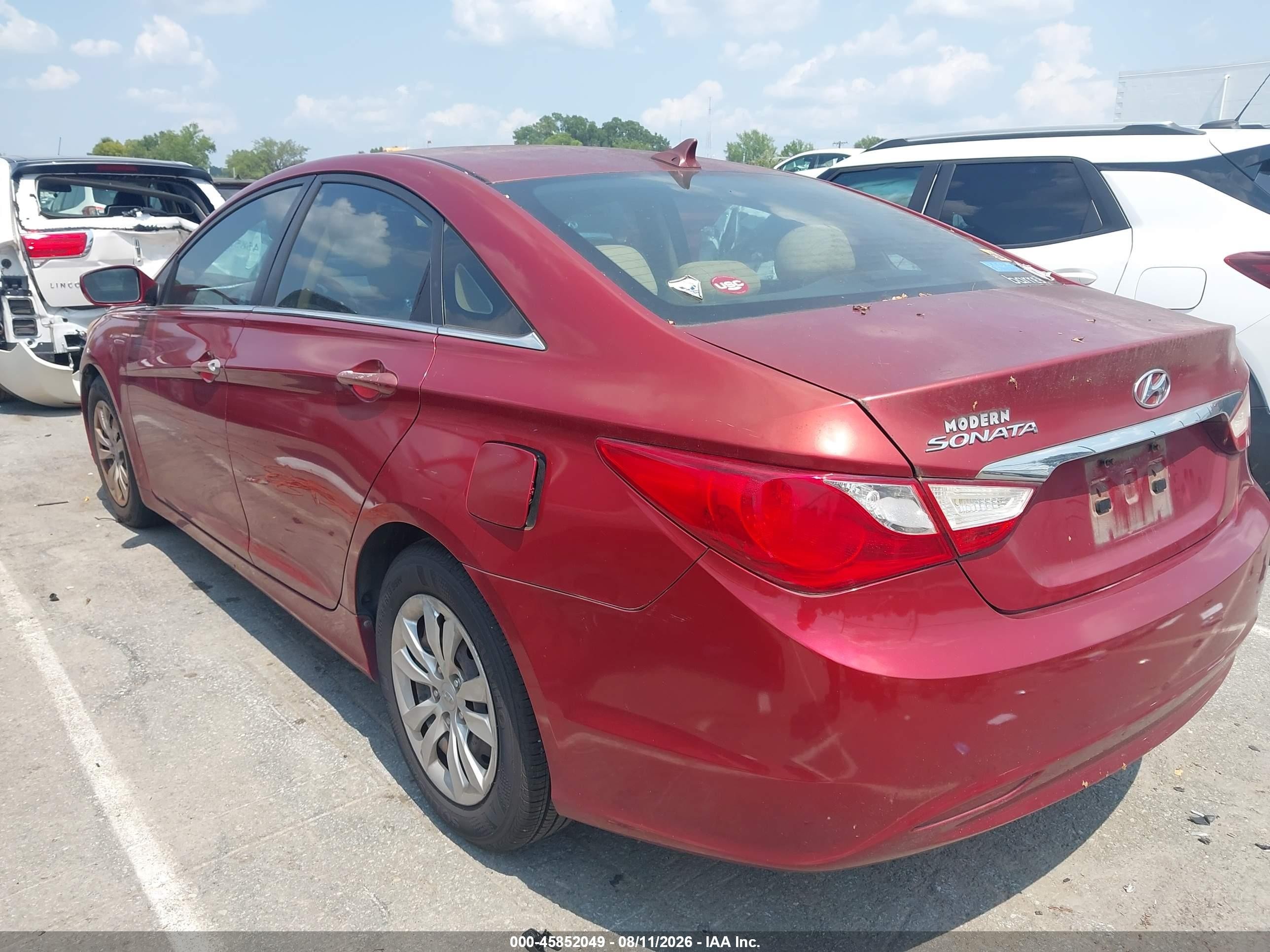 2011 Hyundai Sonata Gls Красный vin: 5NPEB4AC4BH071000