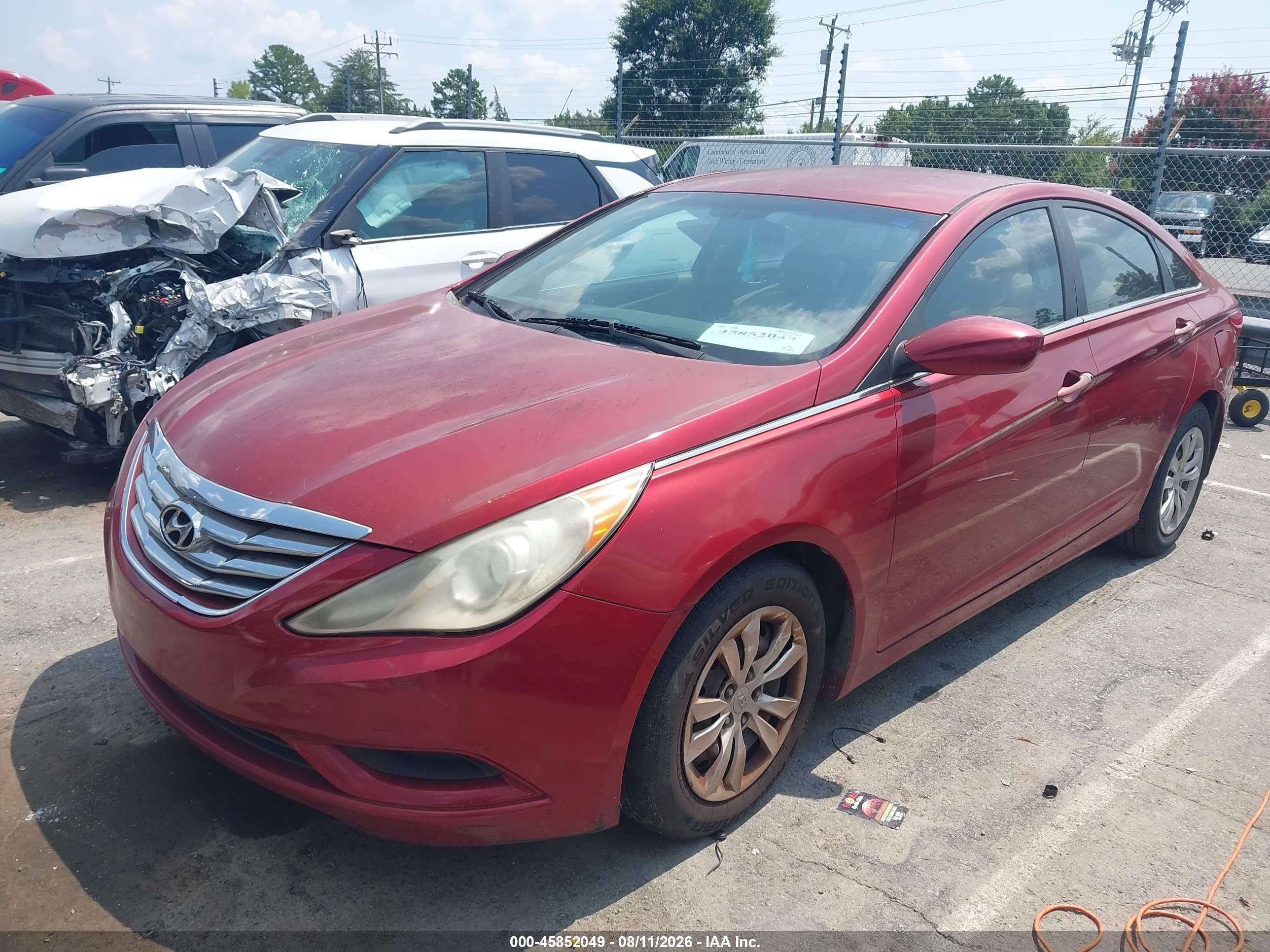2011 Hyundai Sonata Gls Красный vin: 5NPEB4AC4BH071000
