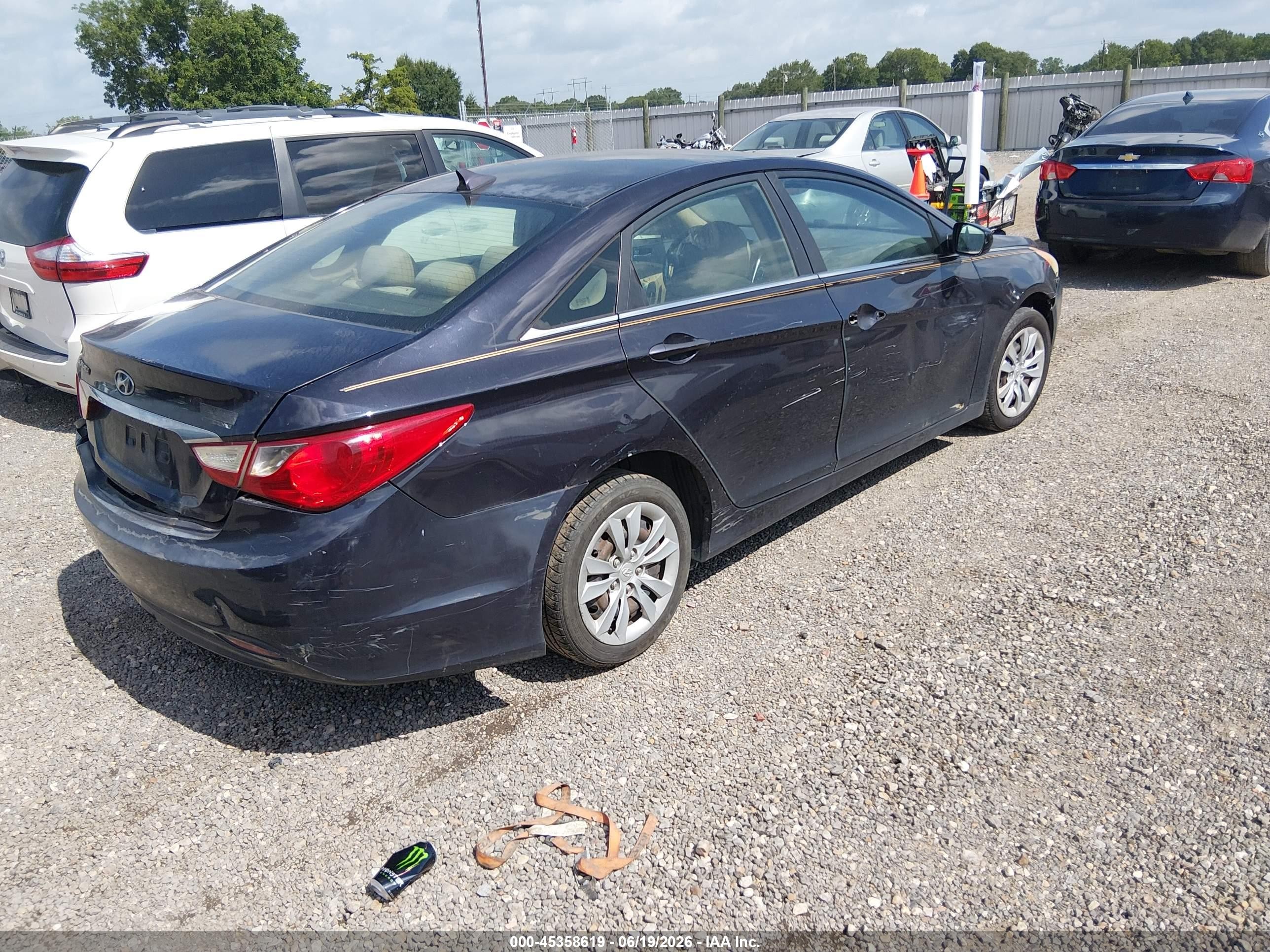 2011 Hyundai Sonata Gls Blue vin: 5NPEB4AC4BH088296