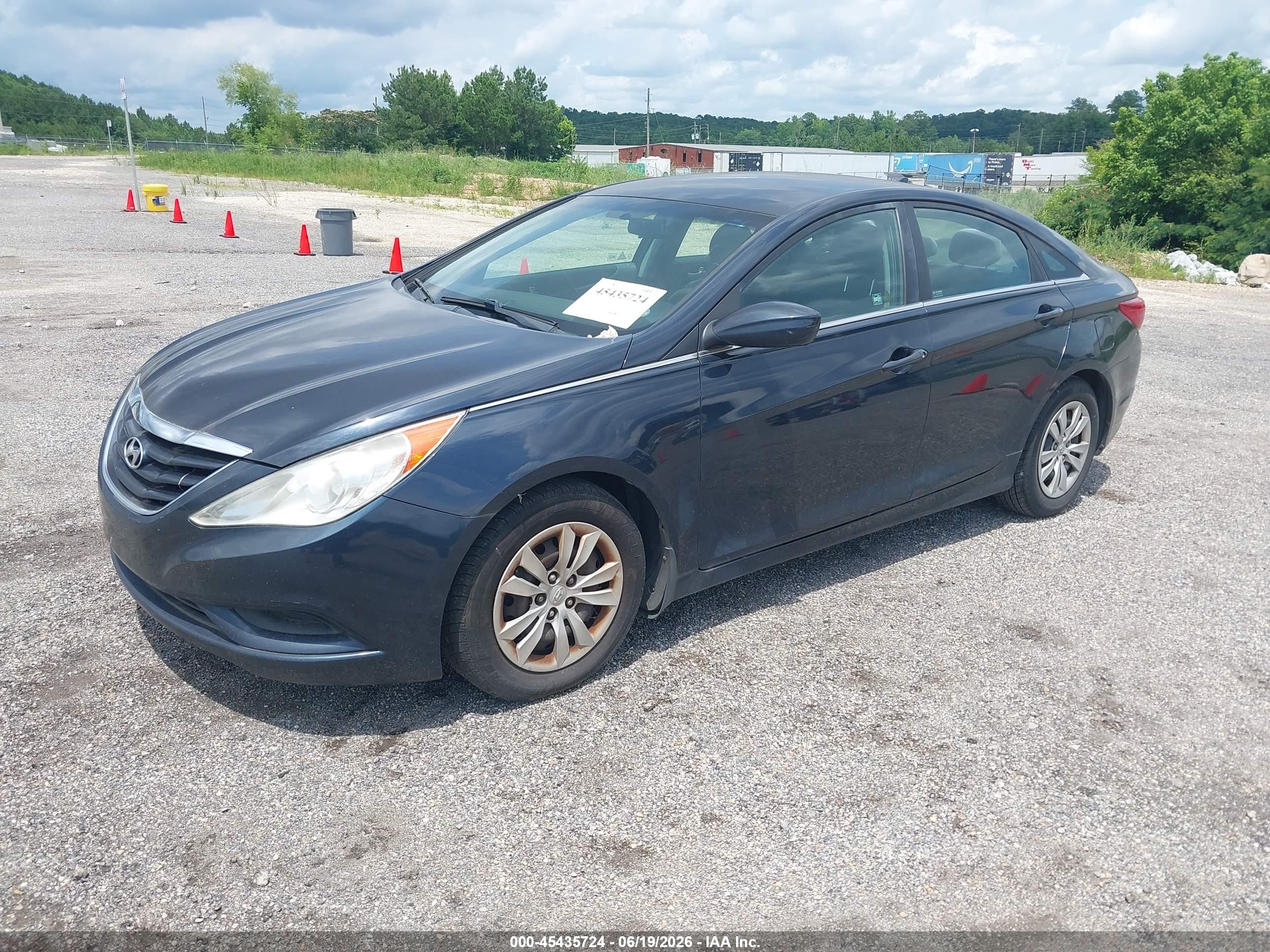 2011 Hyundai Sonata Gls Blue vin: 5NPEB4AC4BH097547