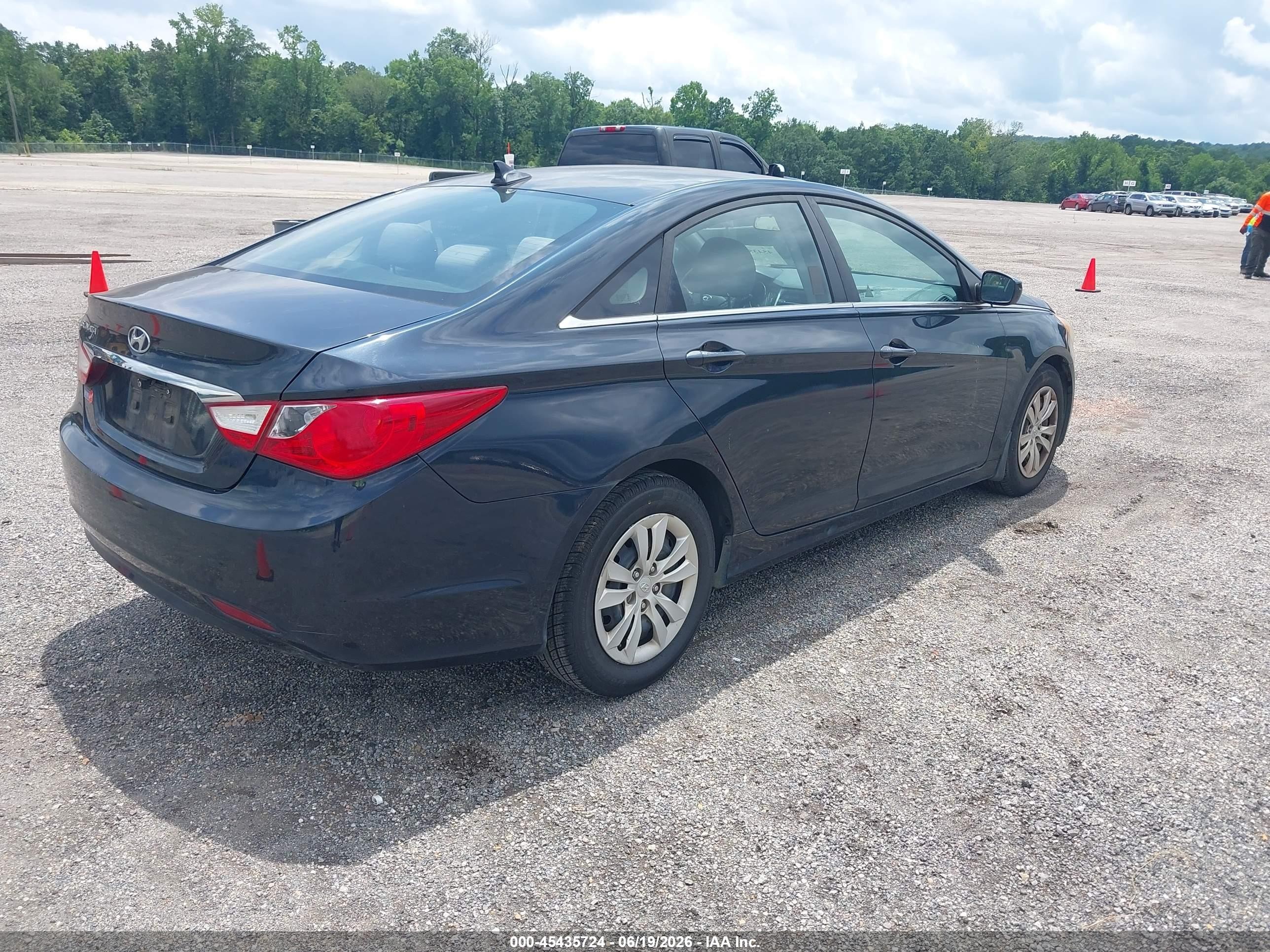 2011 Hyundai Sonata Gls Blue vin: 5NPEB4AC4BH097547