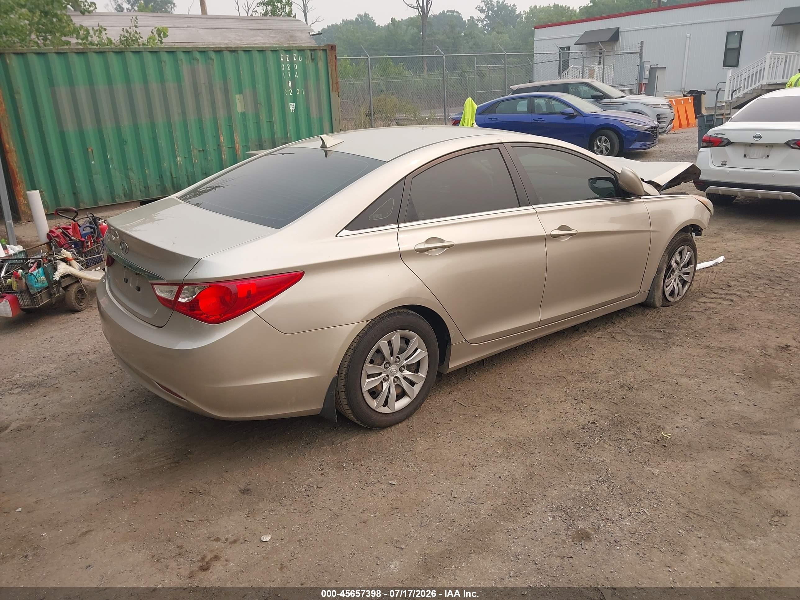 2011 Hyundai Sonata Gls Silver vin: 5NPEB4AC4BH099329