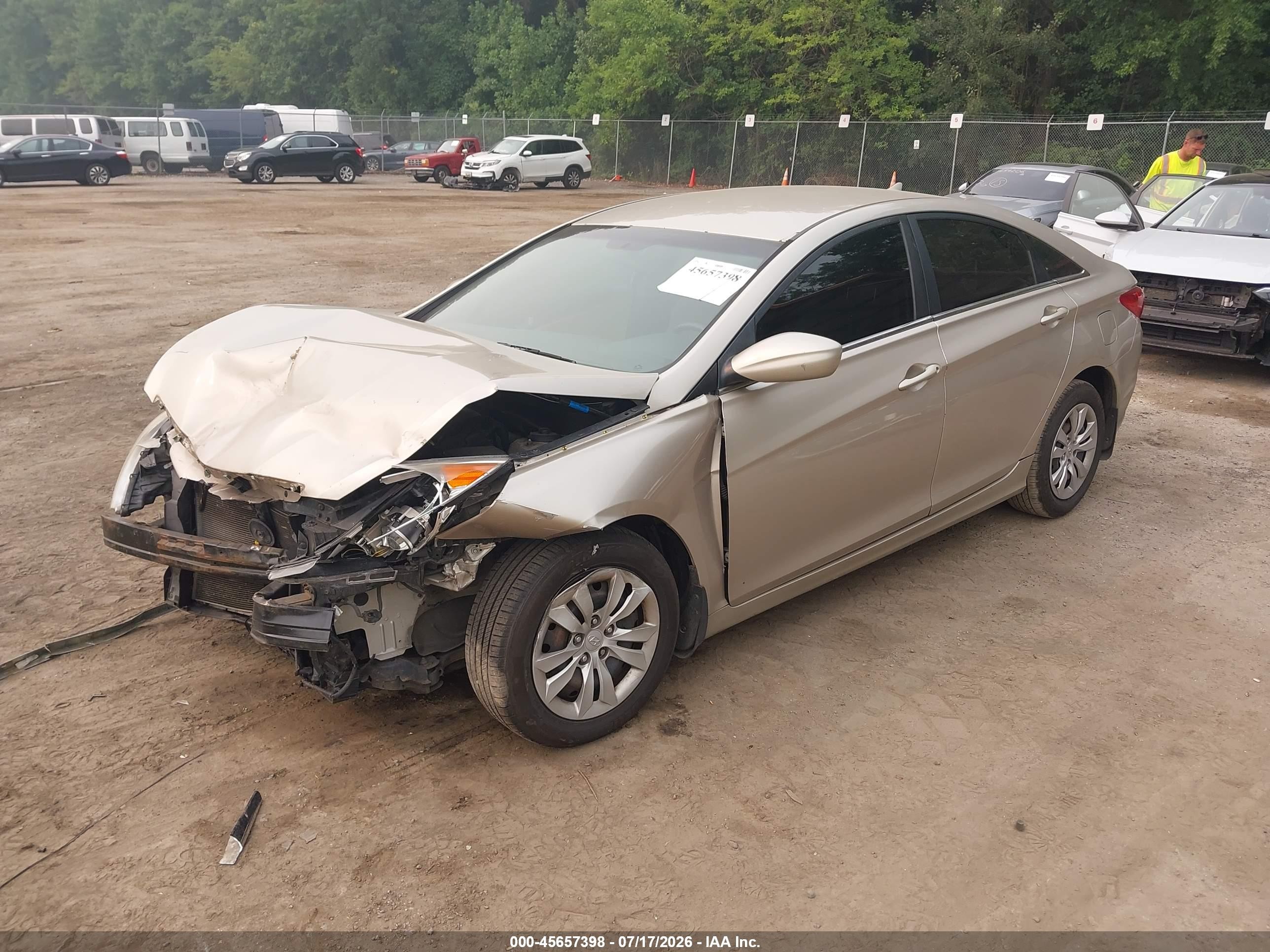2011 Hyundai Sonata Gls Silver vin: 5NPEB4AC4BH099329