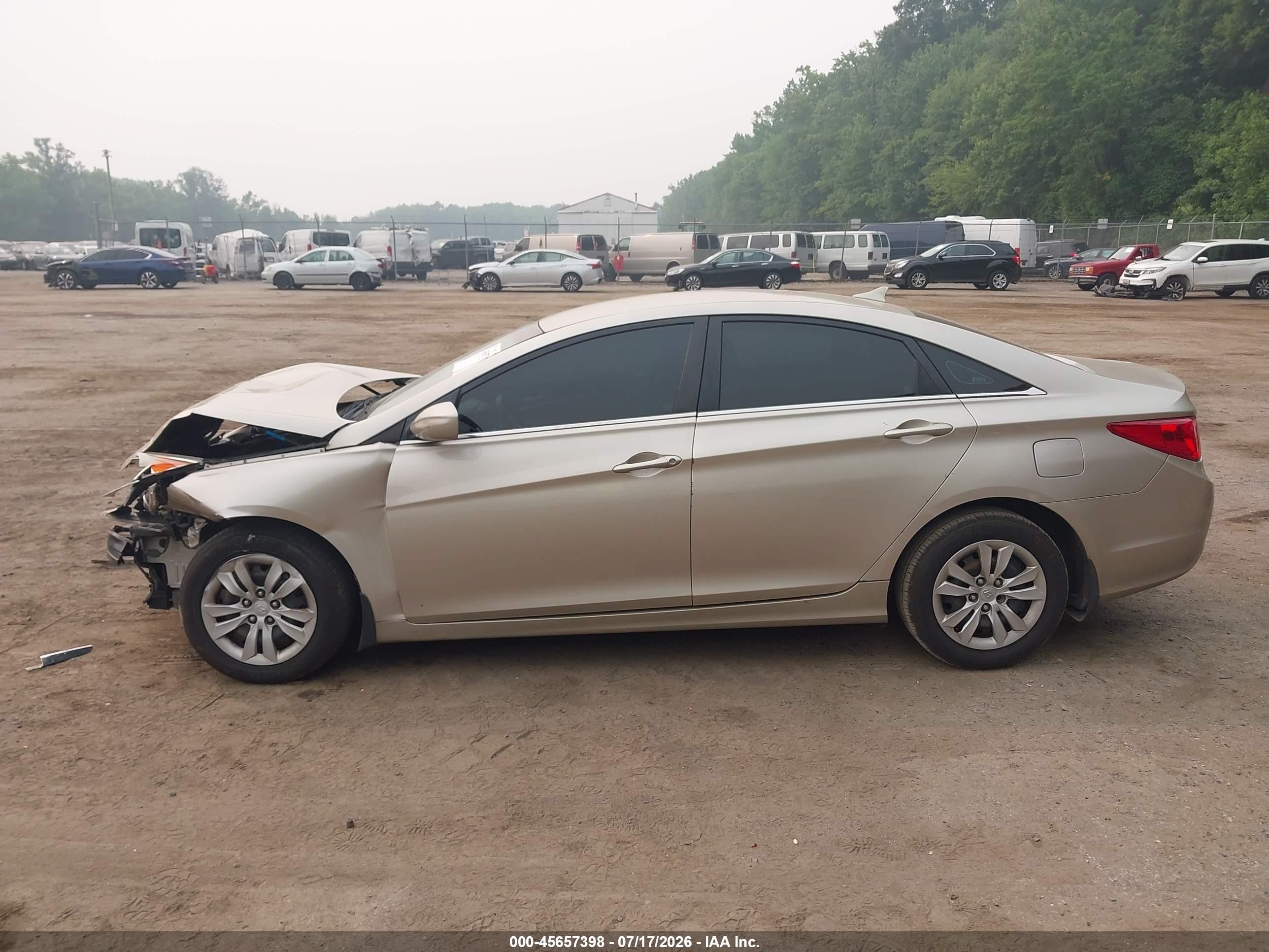 2011 Hyundai Sonata Gls Silver vin: 5NPEB4AC4BH099329