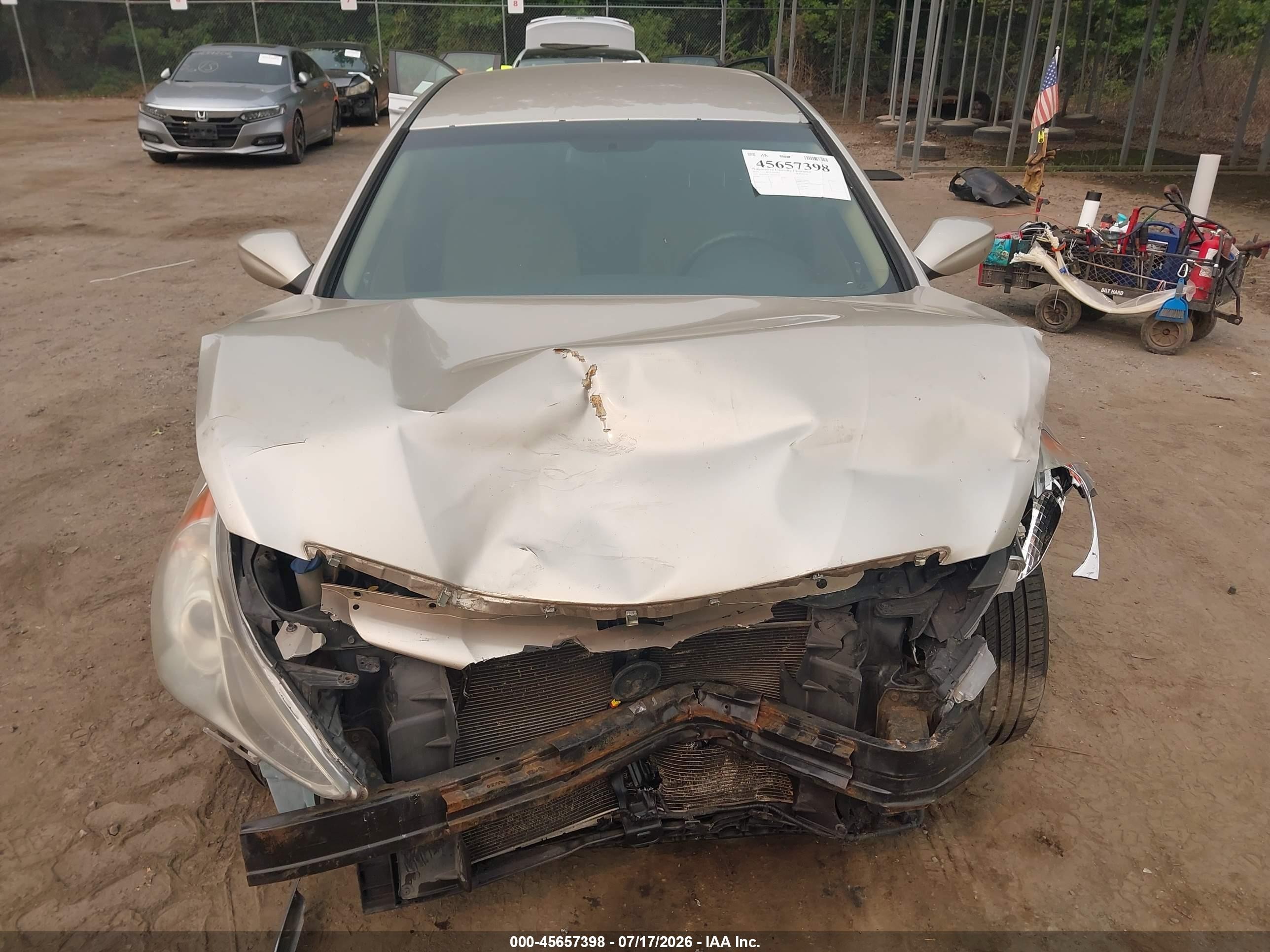 2011 Hyundai Sonata Gls Silver vin: 5NPEB4AC4BH099329