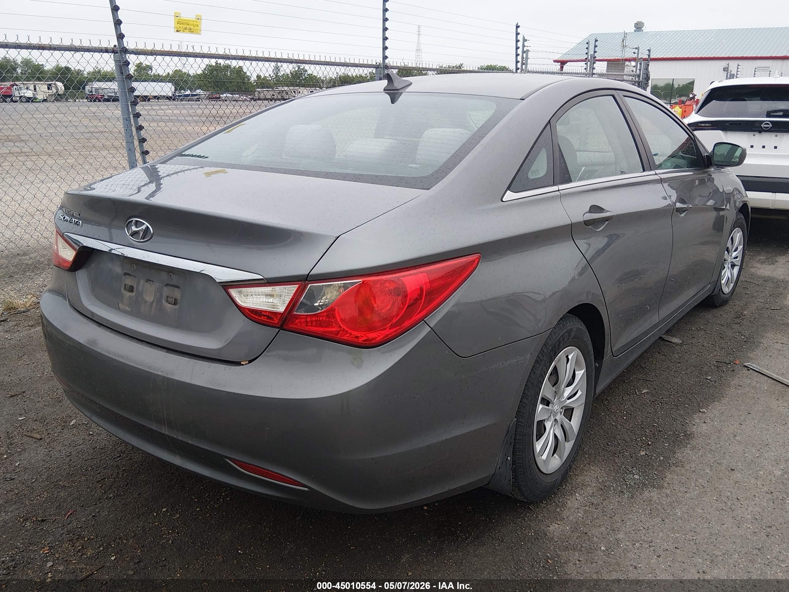 2011 Hyundai Sonata Gls Gray vin: 5NPEB4AC4BH108966