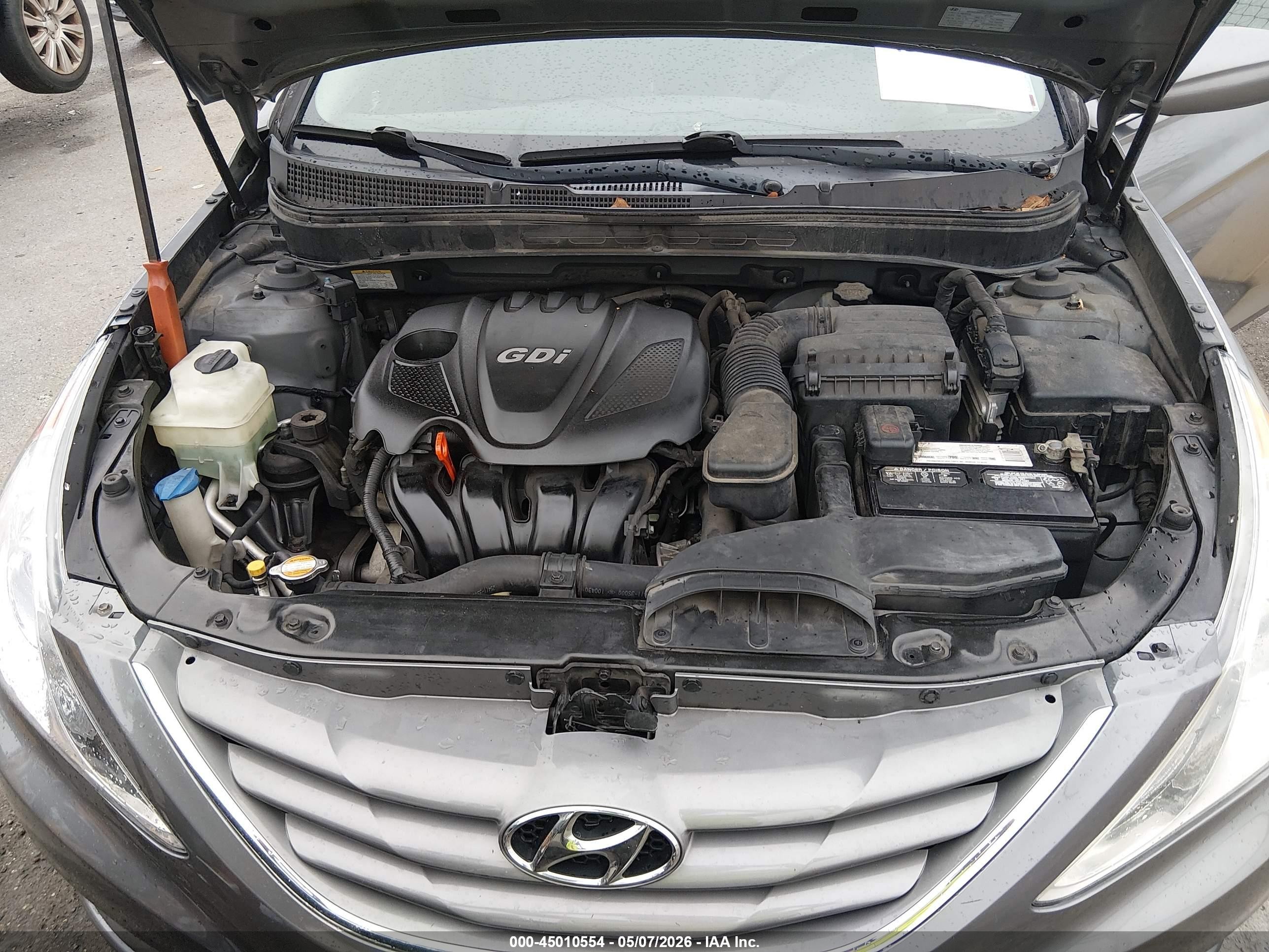 2011 Hyundai Sonata Gls Gray vin: 5NPEB4AC4BH108966