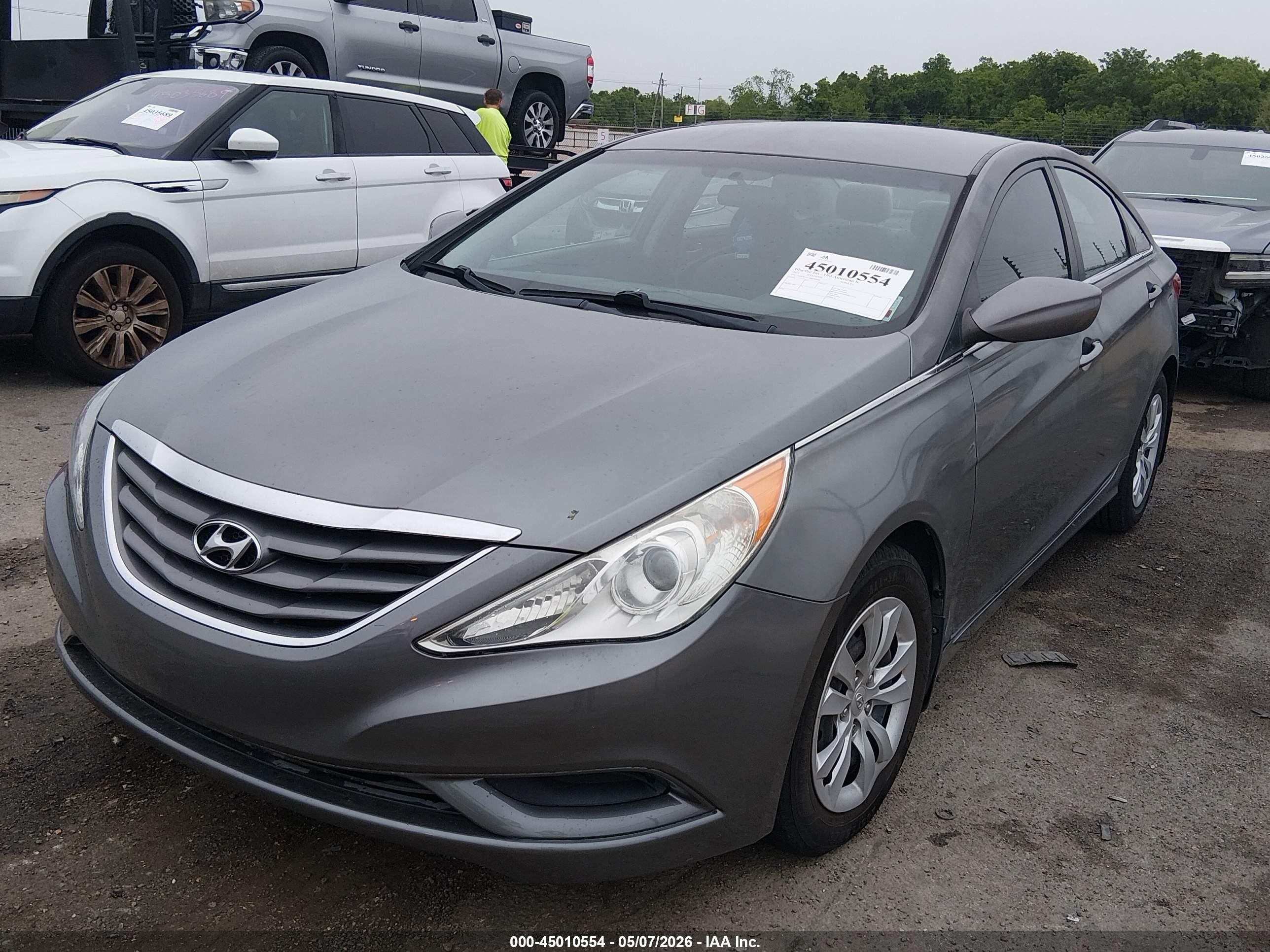2011 Hyundai Sonata Gls Gray vin: 5NPEB4AC4BH108966