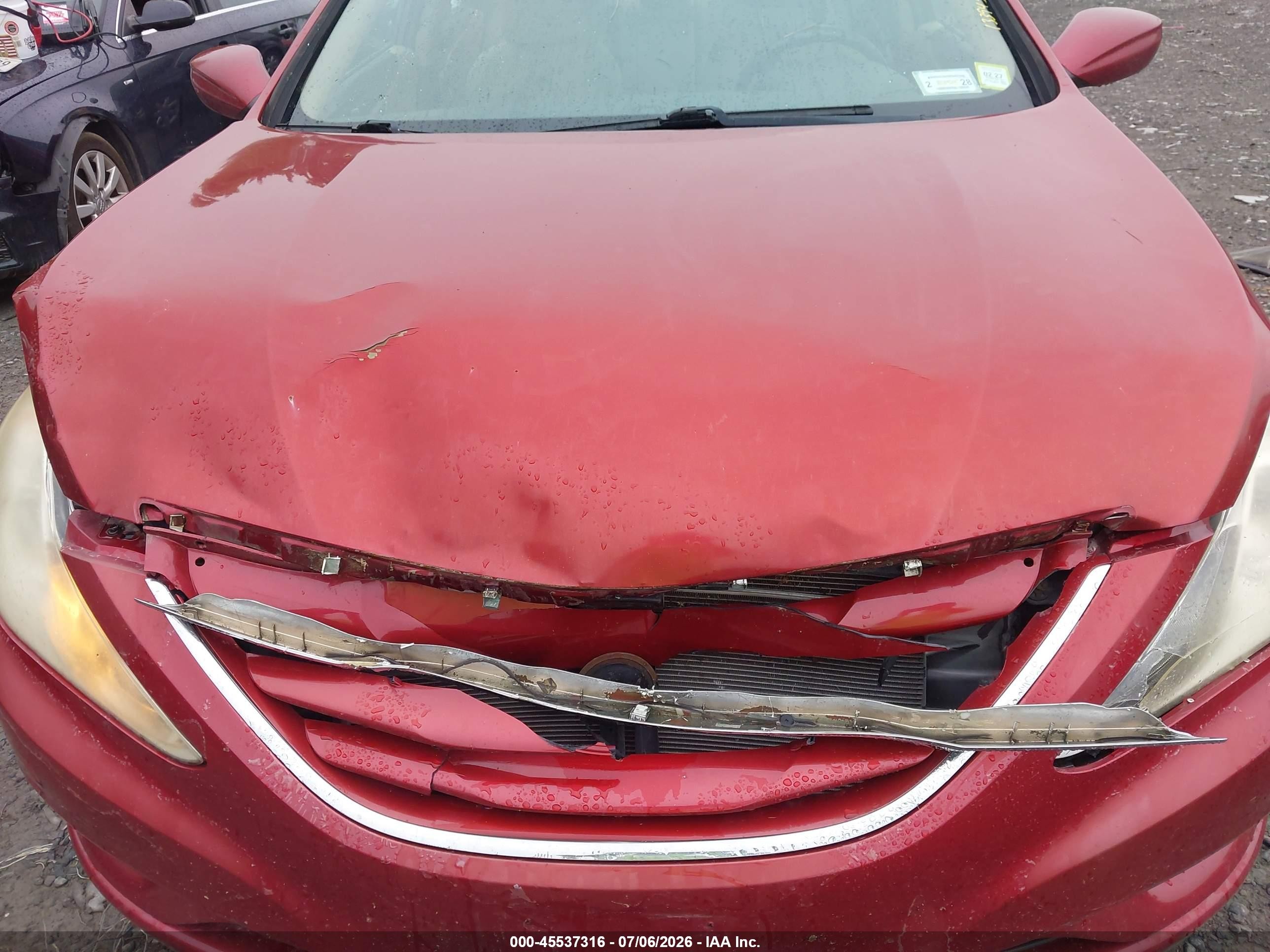 2011 Hyundai Sonata Gls Red vin: 5NPEB4AC4BH111432