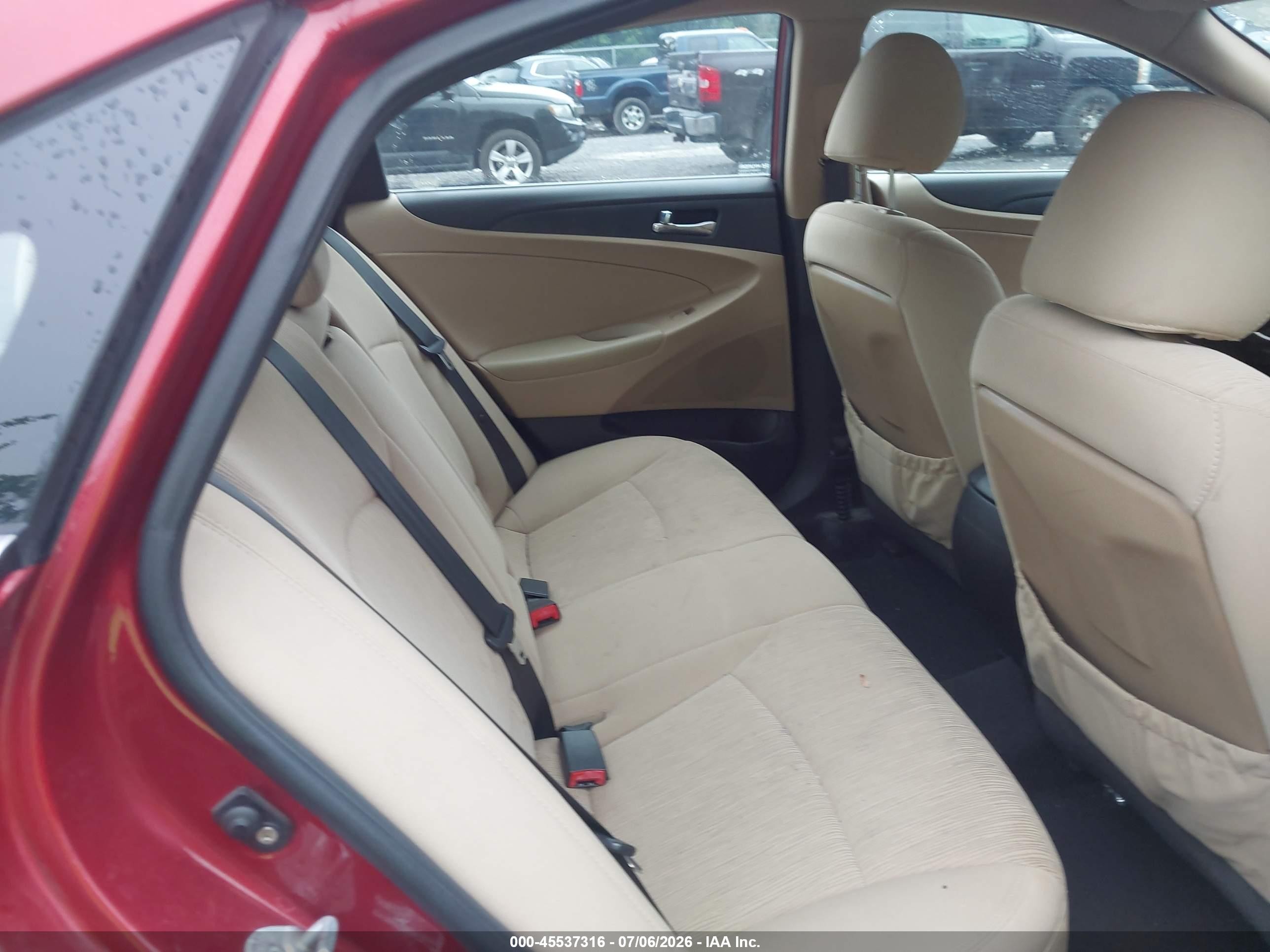 2011 Hyundai Sonata Gls Red vin: 5NPEB4AC4BH111432