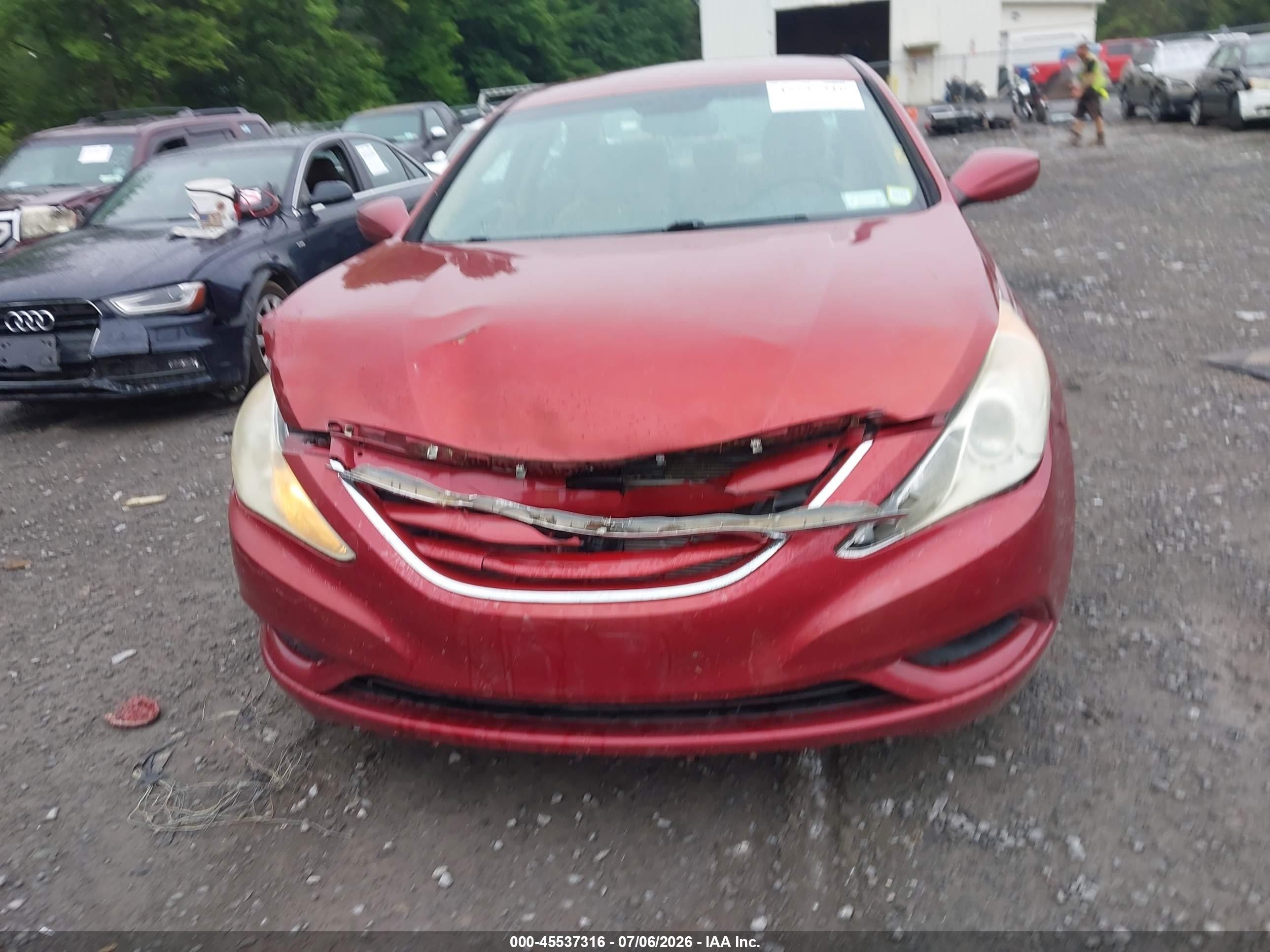 2011 Hyundai Sonata Gls Red vin: 5NPEB4AC4BH111432