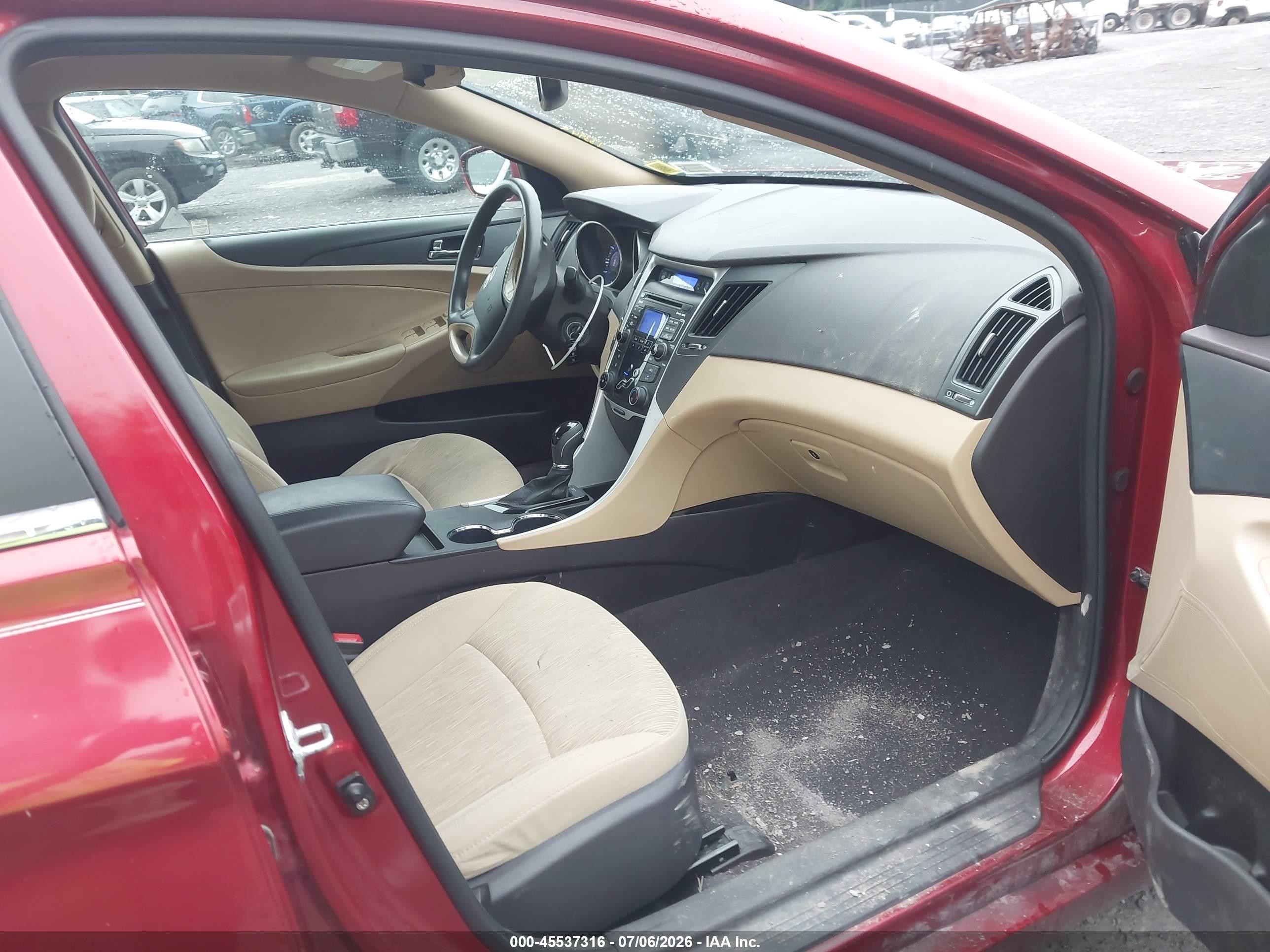 2011 Hyundai Sonata Gls Red vin: 5NPEB4AC4BH111432