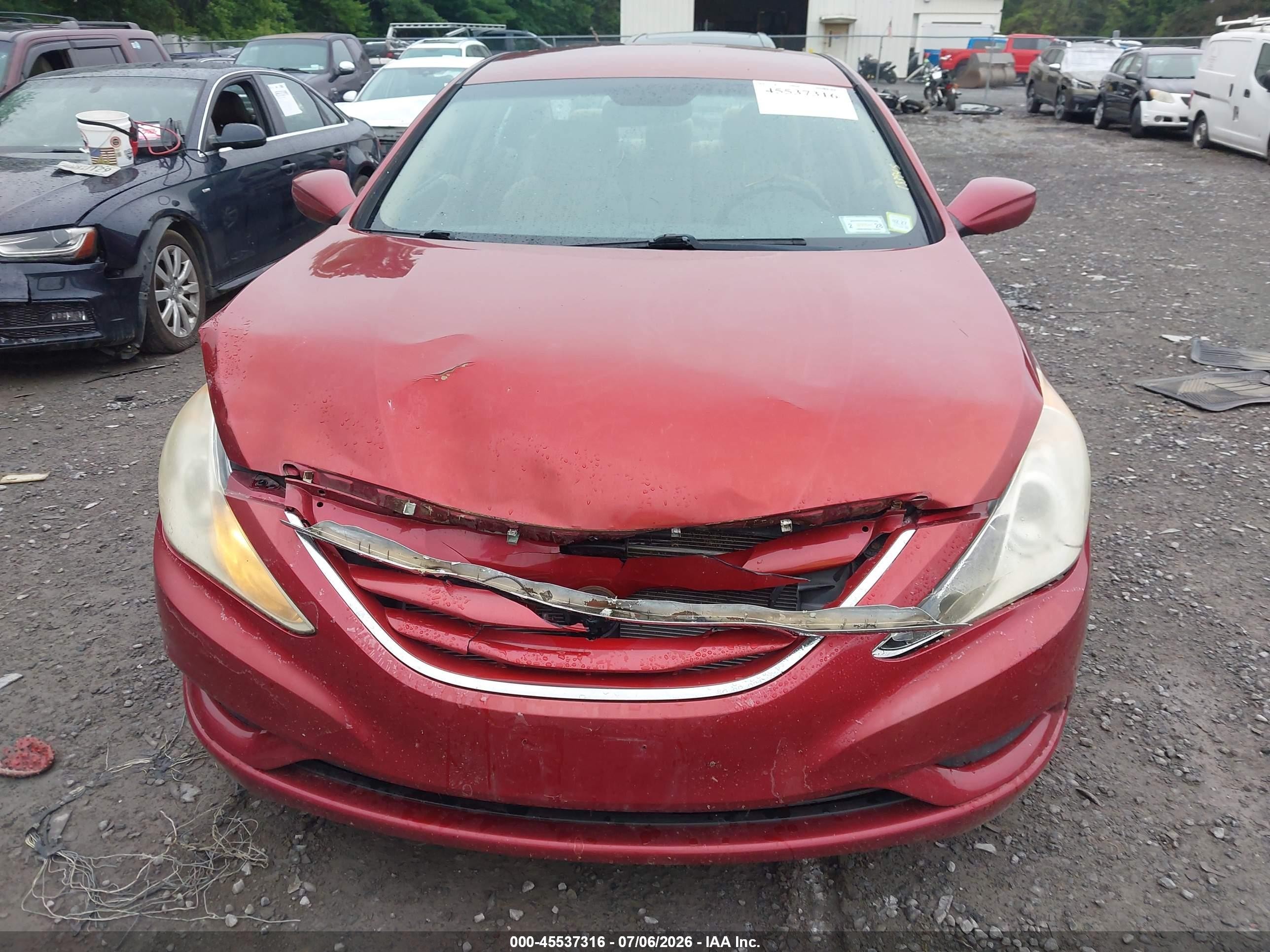 2011 Hyundai Sonata Gls Red vin: 5NPEB4AC4BH111432