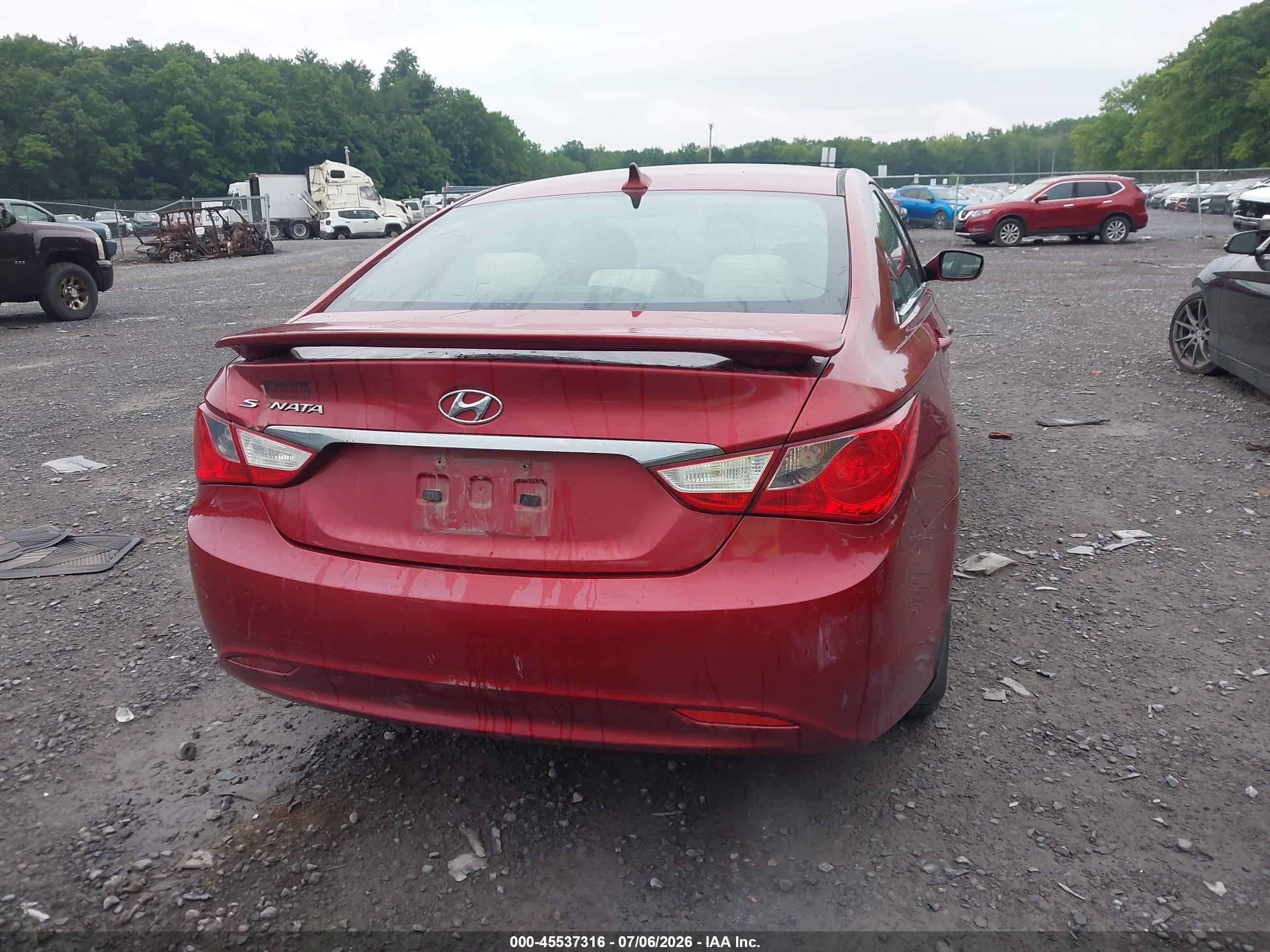 2011 Hyundai Sonata Gls Red vin: 5NPEB4AC4BH111432