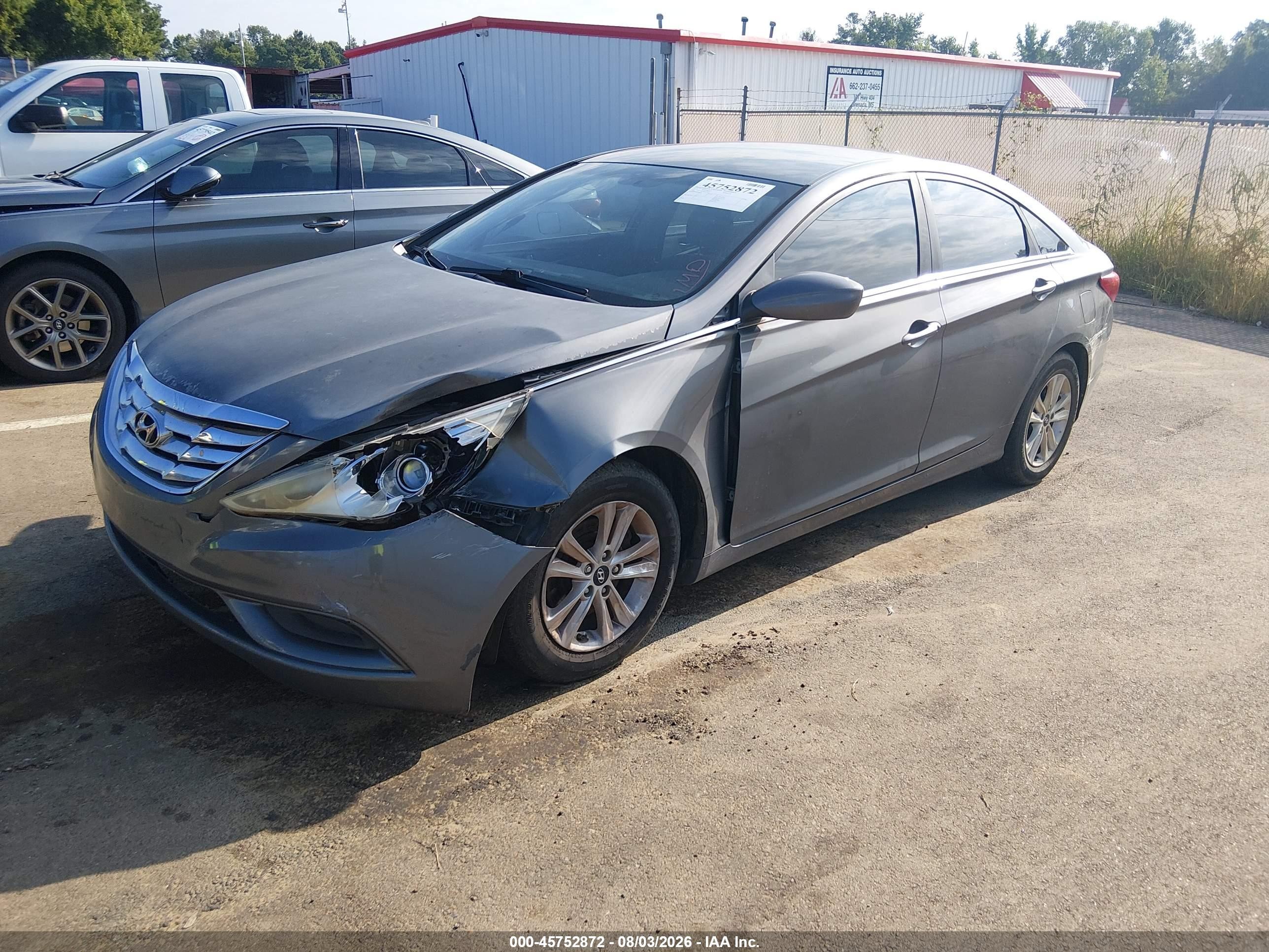 2011 Hyundai Sonata Gls Gray vin: 5NPEB4AC4BH150876