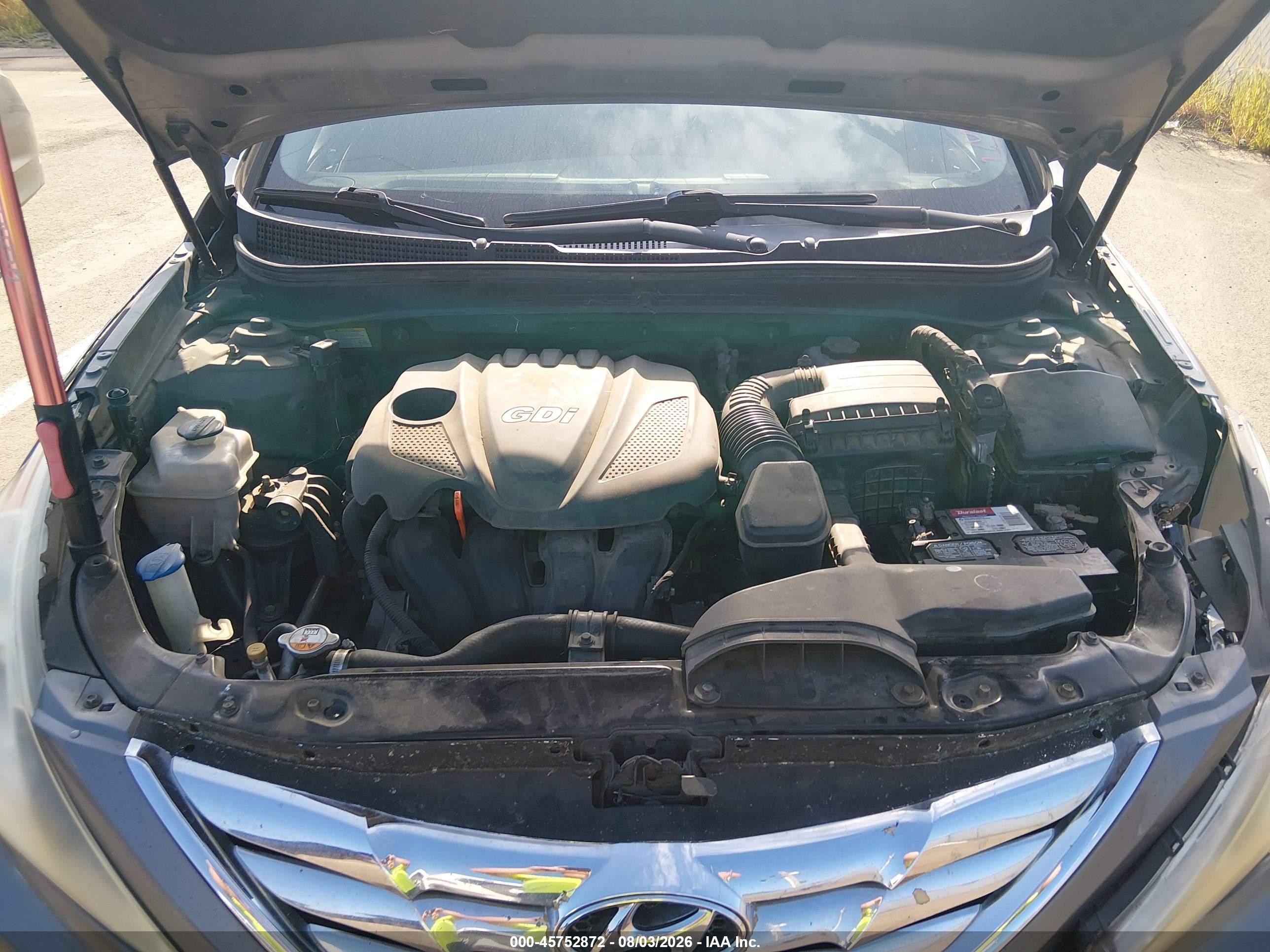 2011 Hyundai Sonata Gls Gray vin: 5NPEB4AC4BH150876