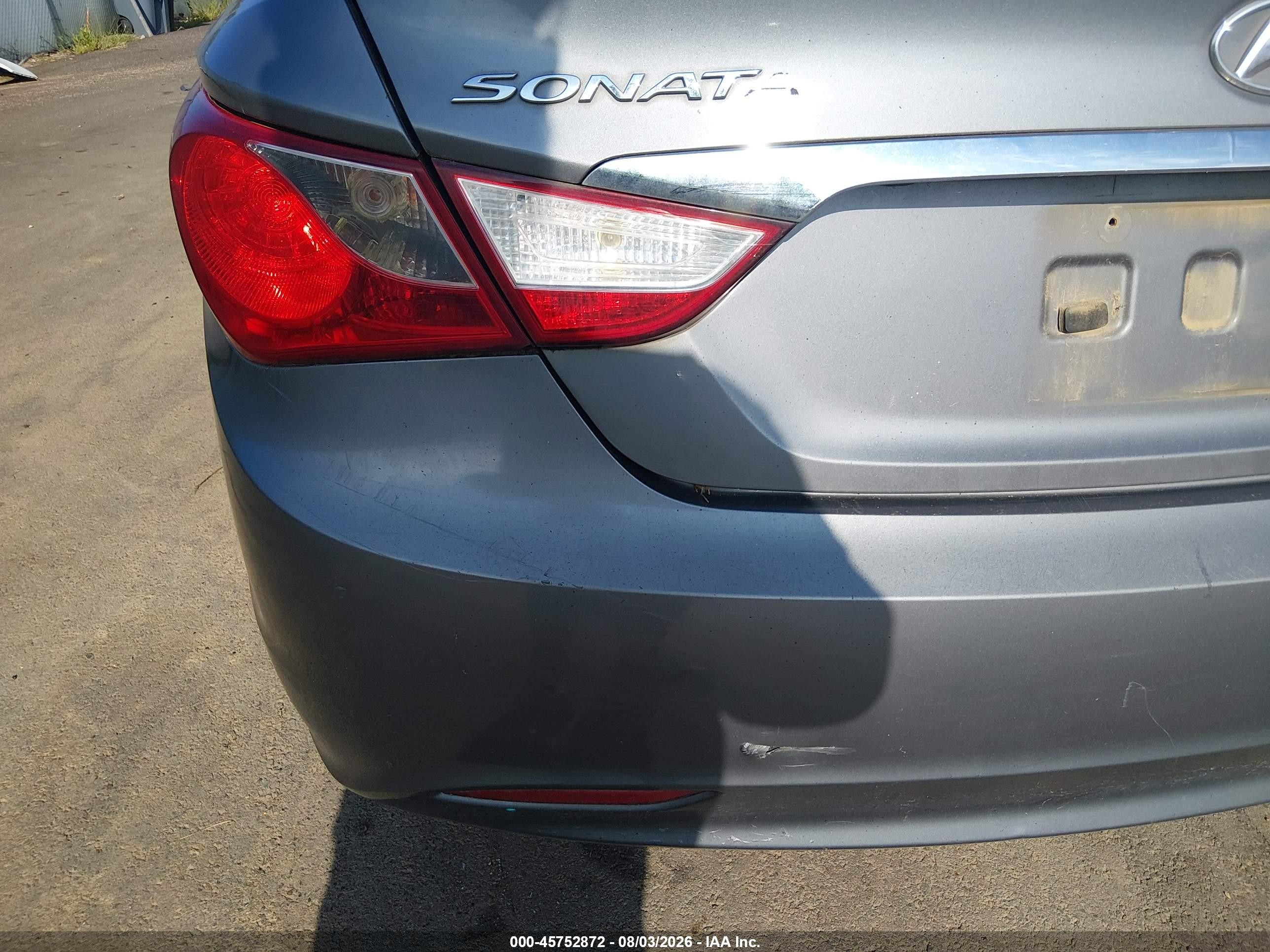 2011 Hyundai Sonata Gls Gray vin: 5NPEB4AC4BH150876