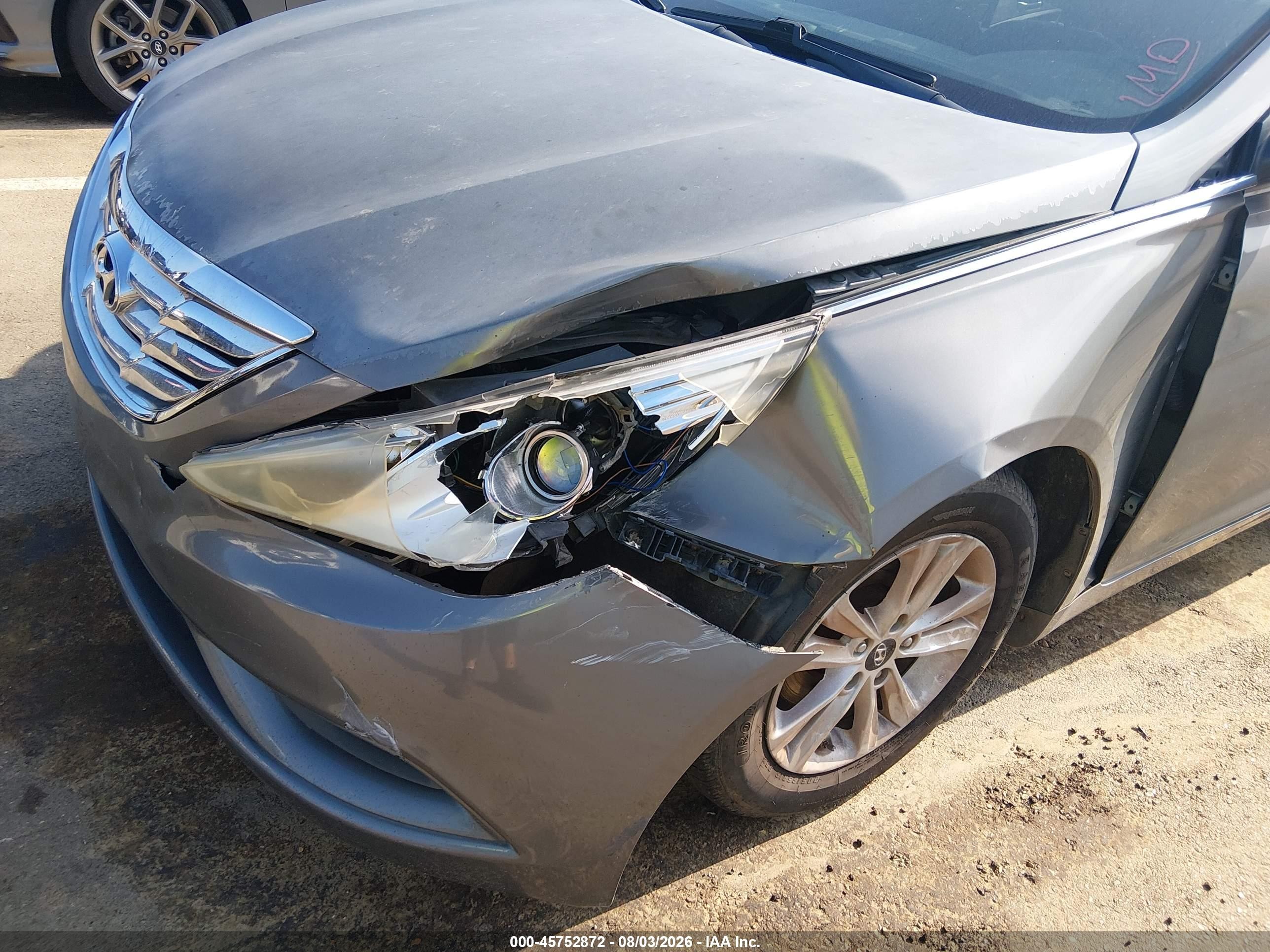 2011 Hyundai Sonata Gls Gray vin: 5NPEB4AC4BH150876