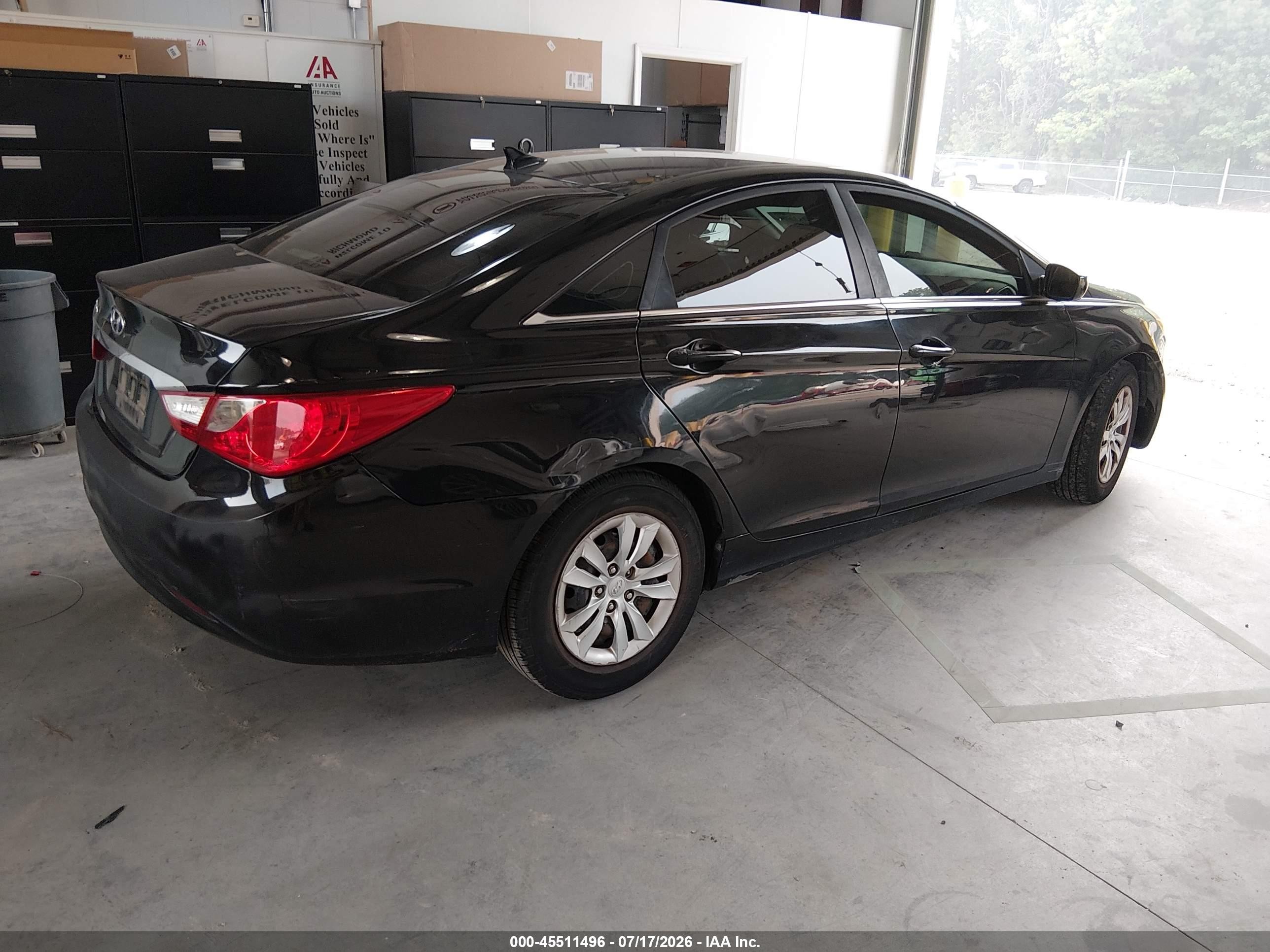 2011 Hyundai Sonata Gls Black vin: 5NPEB4AC4BH154748