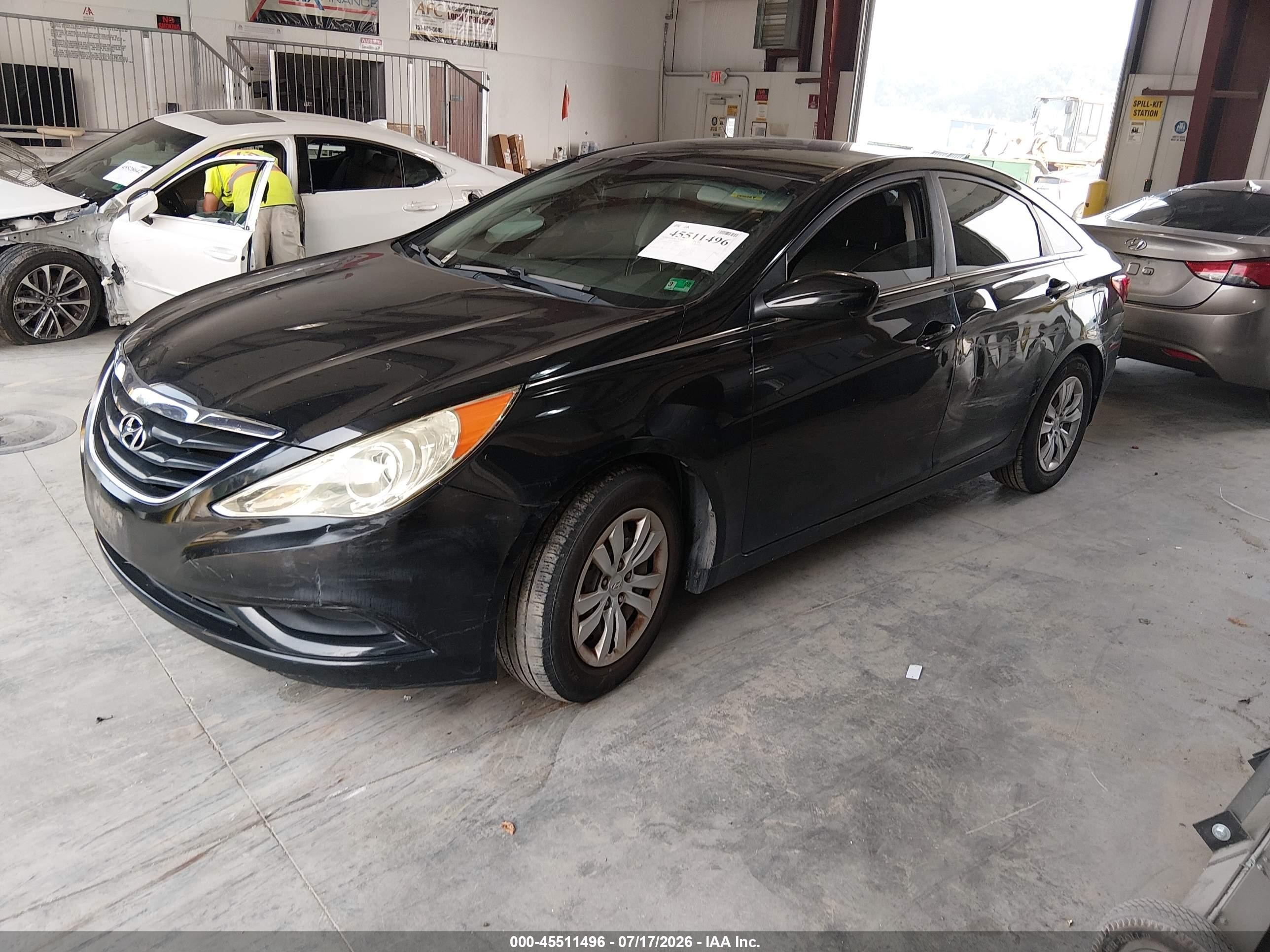 2011 Hyundai Sonata Gls Black vin: 5NPEB4AC4BH154748